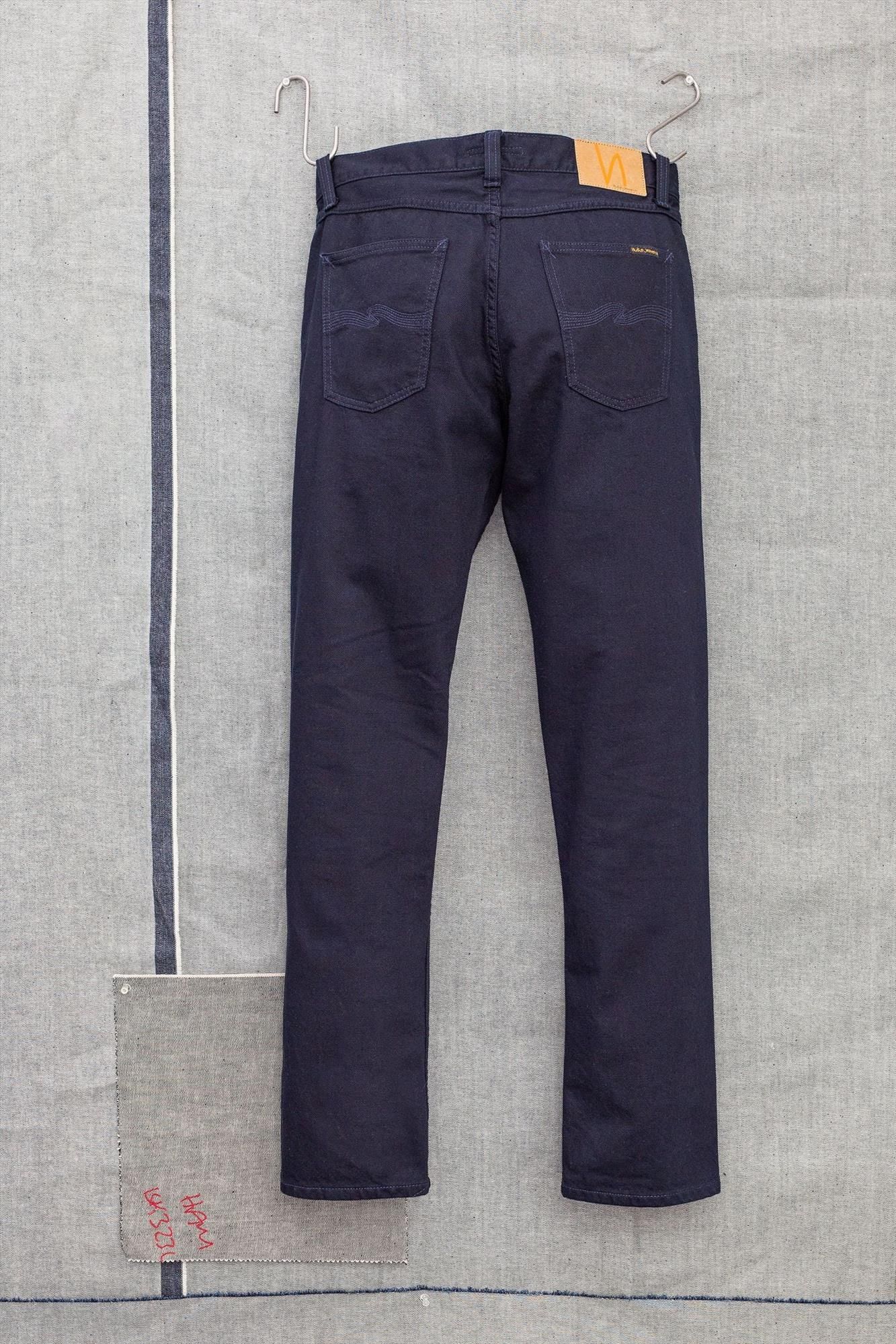 Nudie Jeans Co. - Donkerblauwe Gritty Jackson straight jeans
