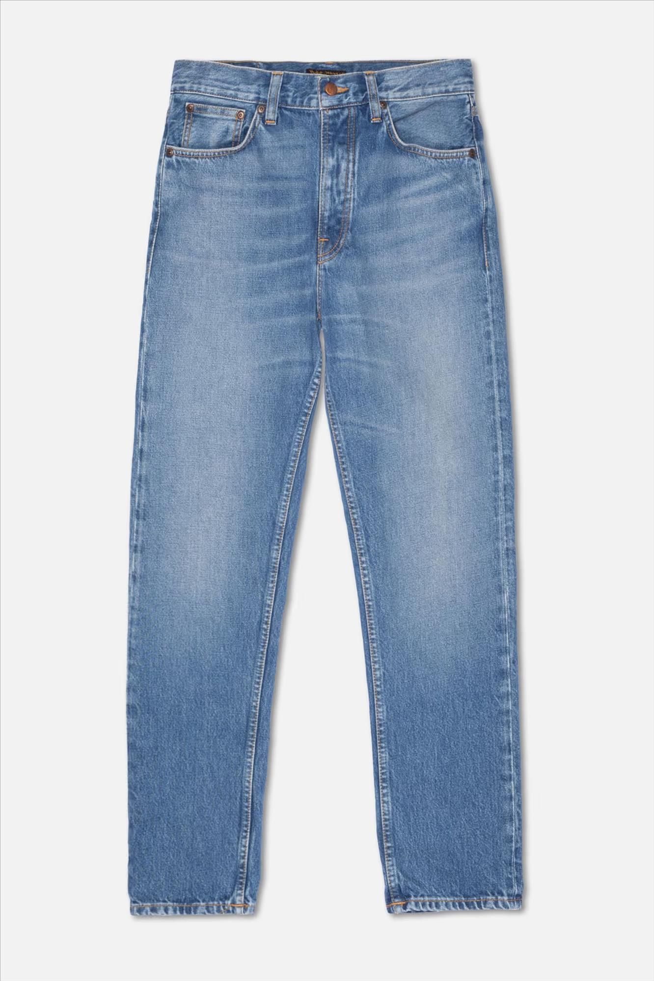 Nudie Jeans Co. - Blauwe Steady Eddie tapered jeans