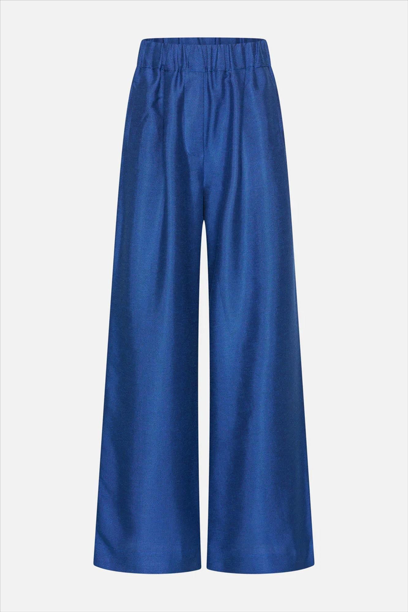 BY BAR - Koningsblauwe Celin Gloss broek