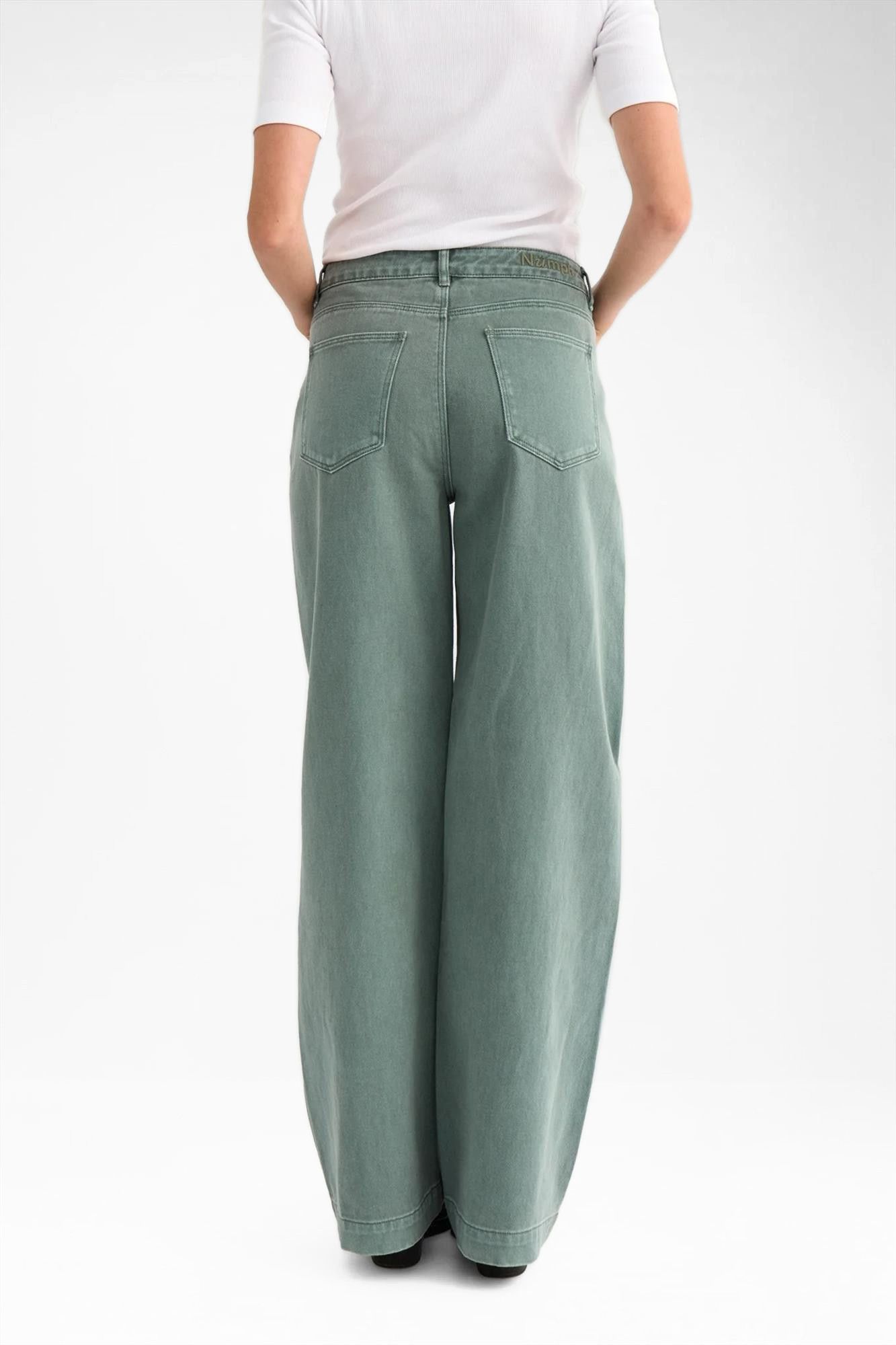 Nümph - Groene Hamilton wide jeans