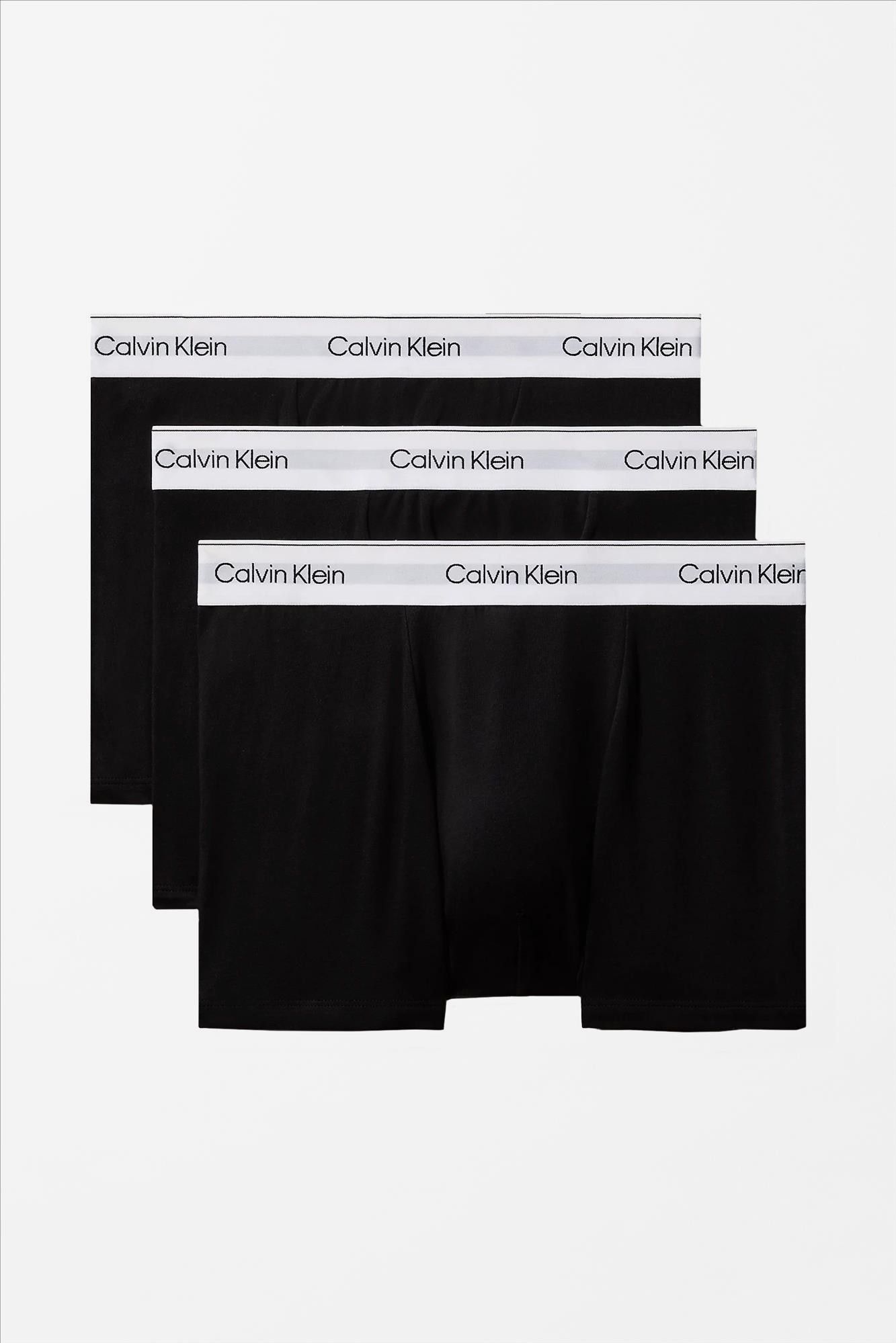 Calvin Klein Underwear - Zwarte 3-pack Cotton trunk boxershorts