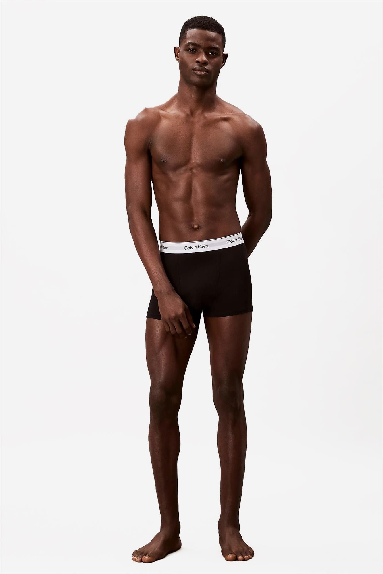 Calvin Klein Underwear - Zwarte 3-pack Cotton trunk boxershorts