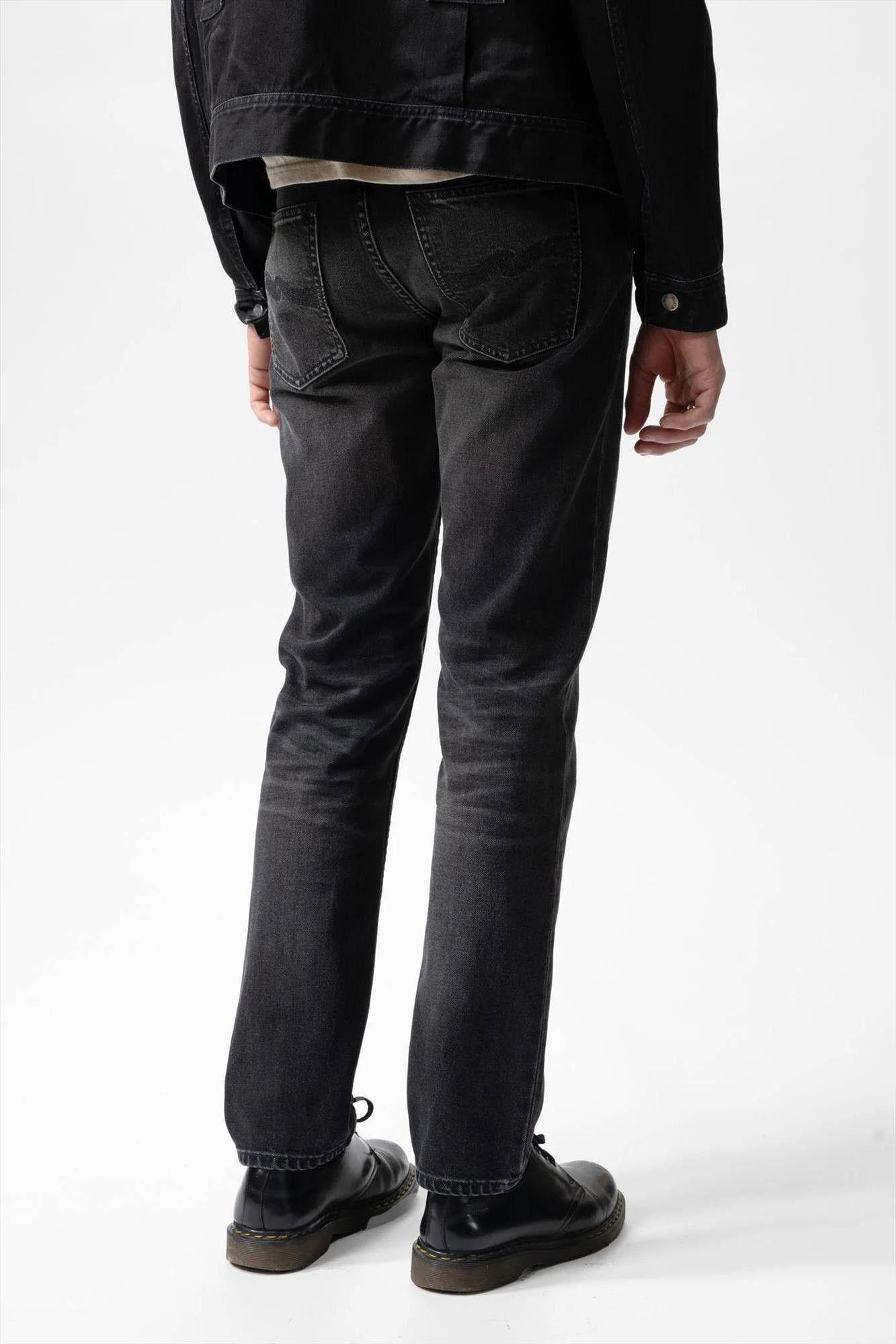 Nudie Jeans Co. - Zwarte Solid Ollie slim jeans