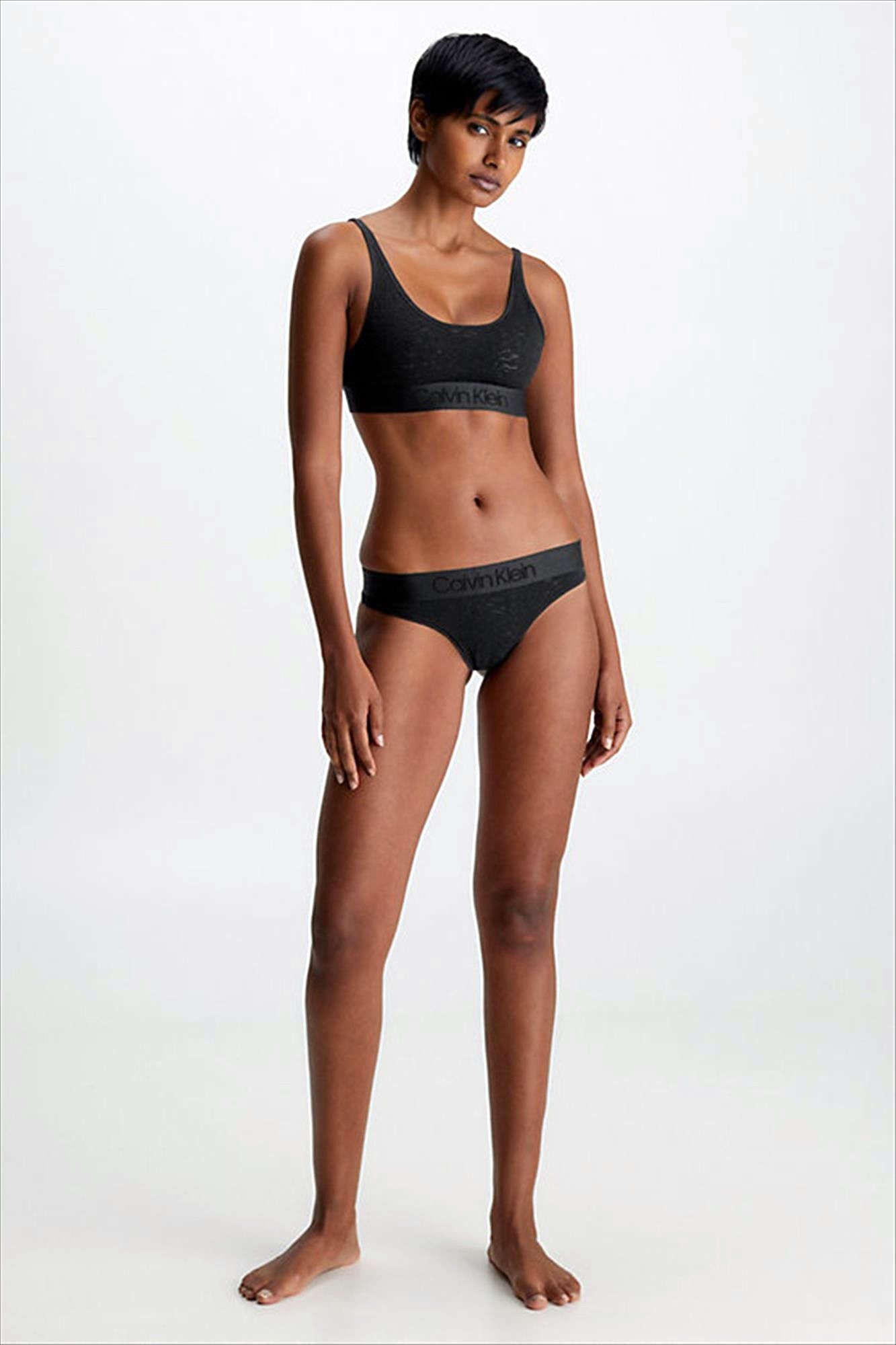 Calvin Klein Underwear - Zwarte Kanten string