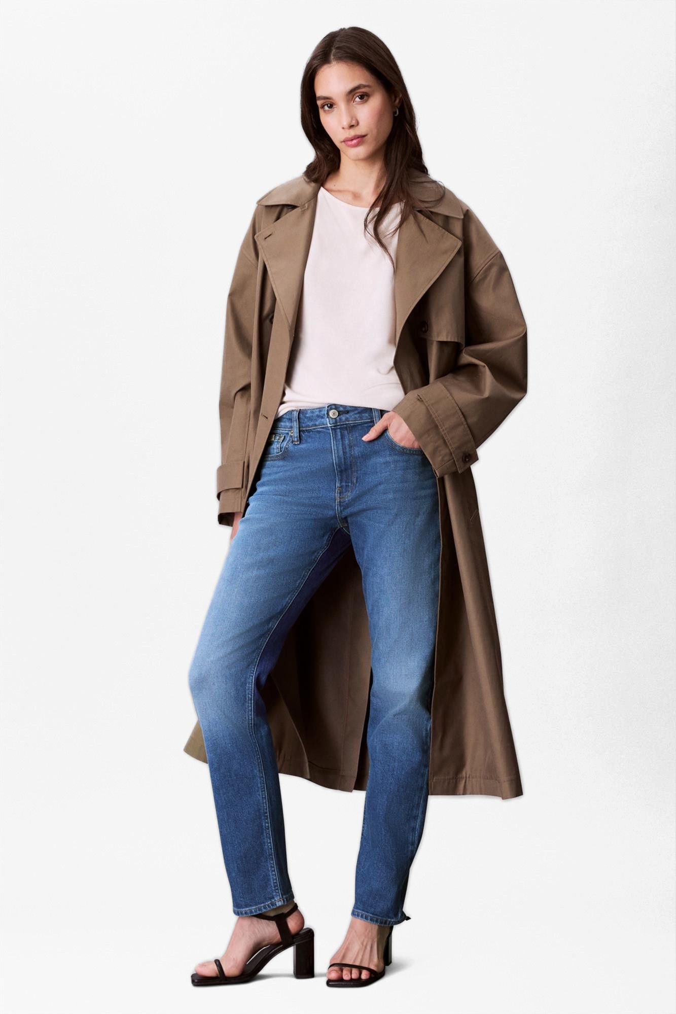 Calvin Klein Jeans - Blauwe Mid Rise slim jeans