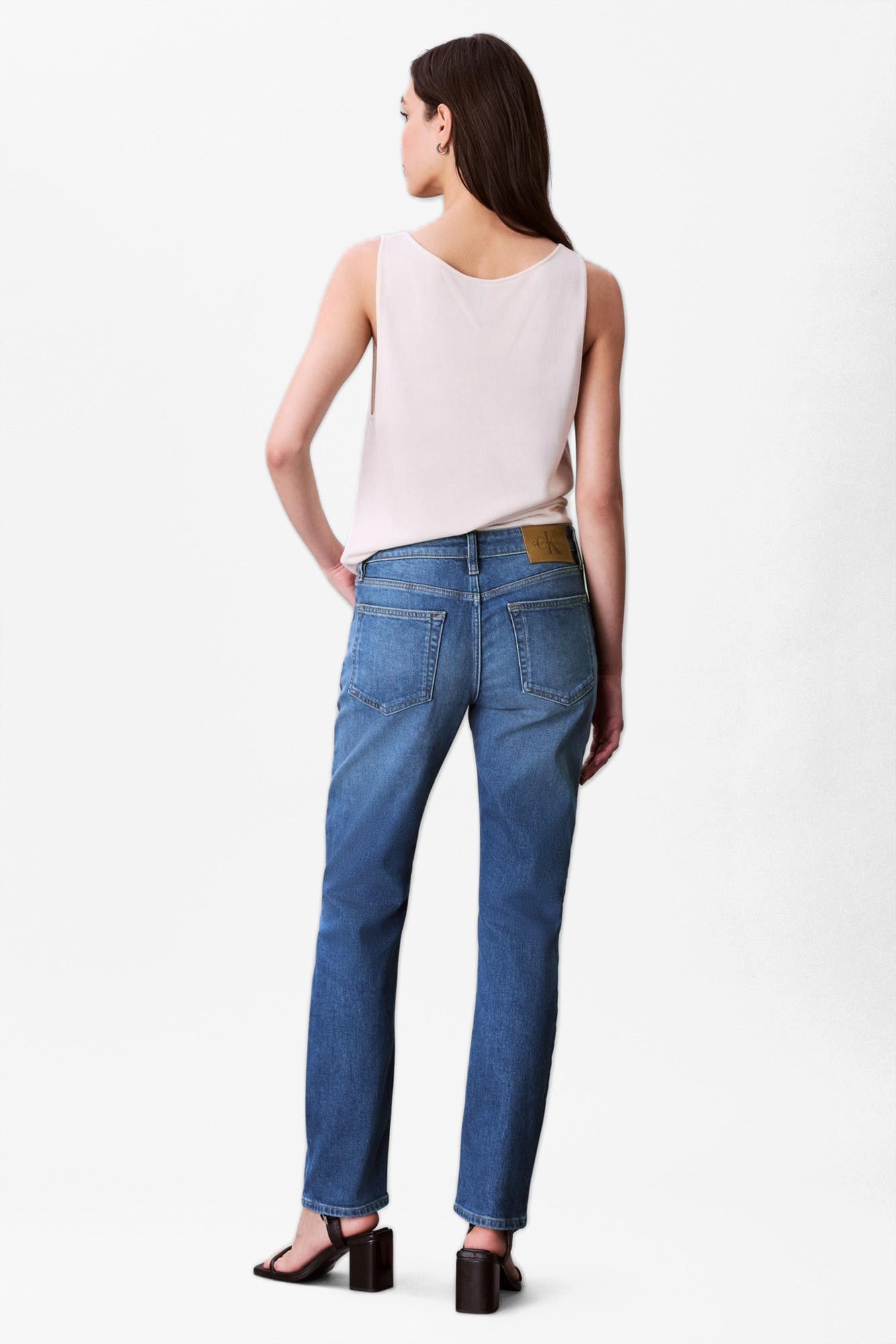 Calvin Klein Jeans - Blauwe Mid Rise slim jeans