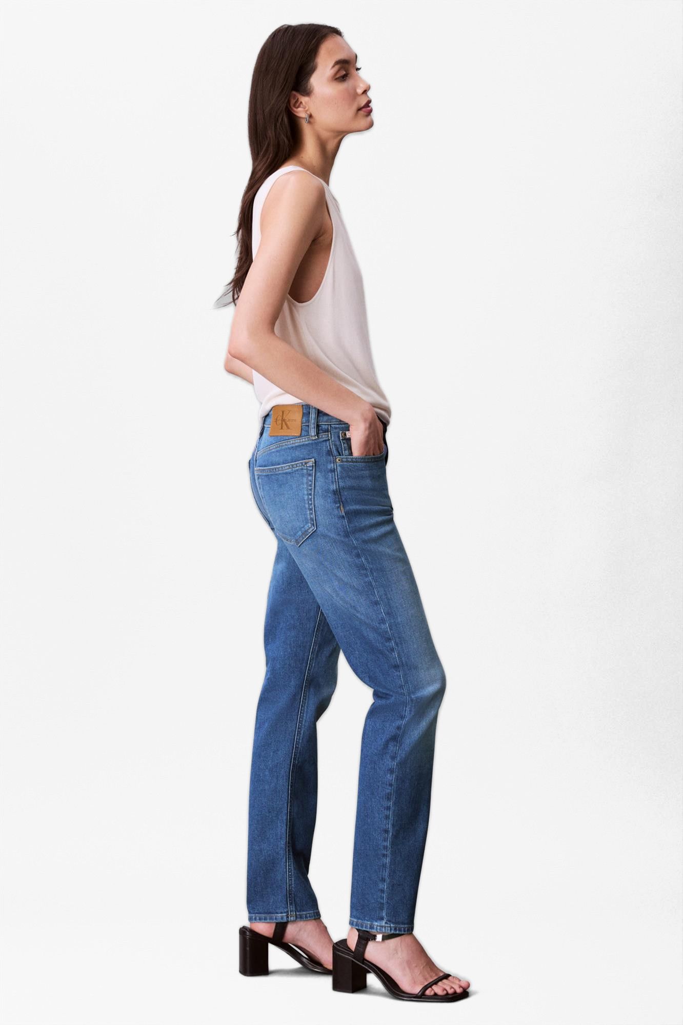 Calvin Klein Jeans - Blauwe Mid Rise slim jeans