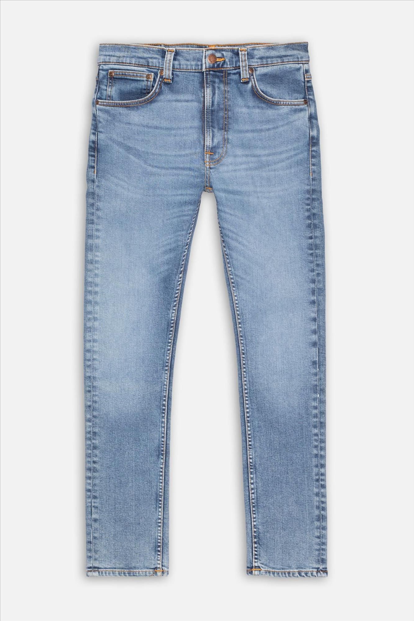 Nudie Jeans Co. - Indigoblauwe Lean Dean slim tapered jeans