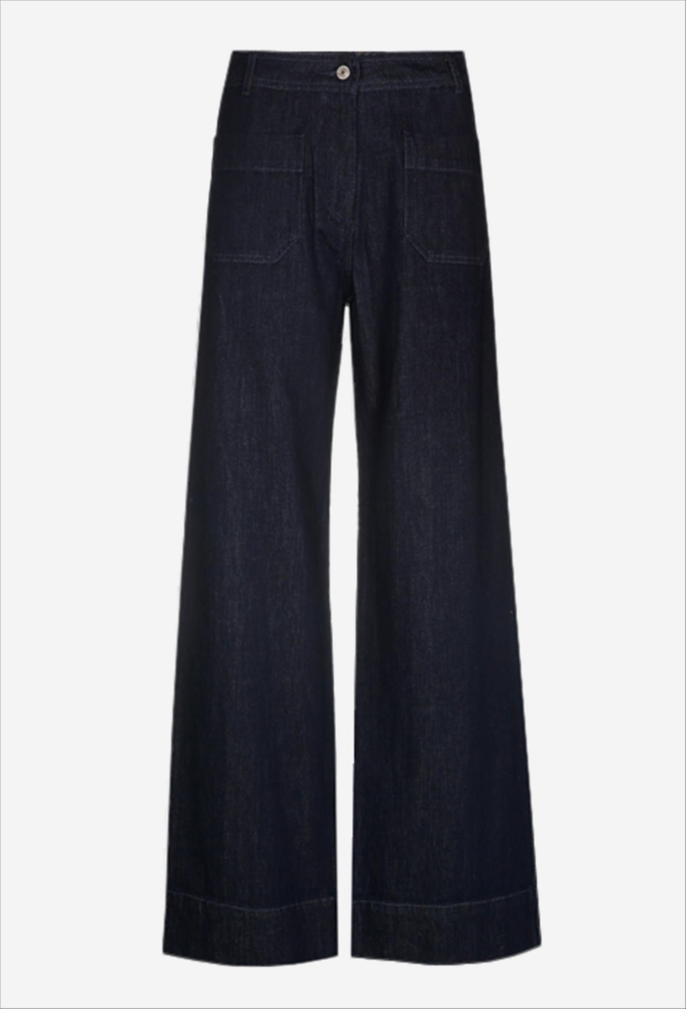 Lee Cooper - Donkerblauwe Kelly Eiffel wide jeans