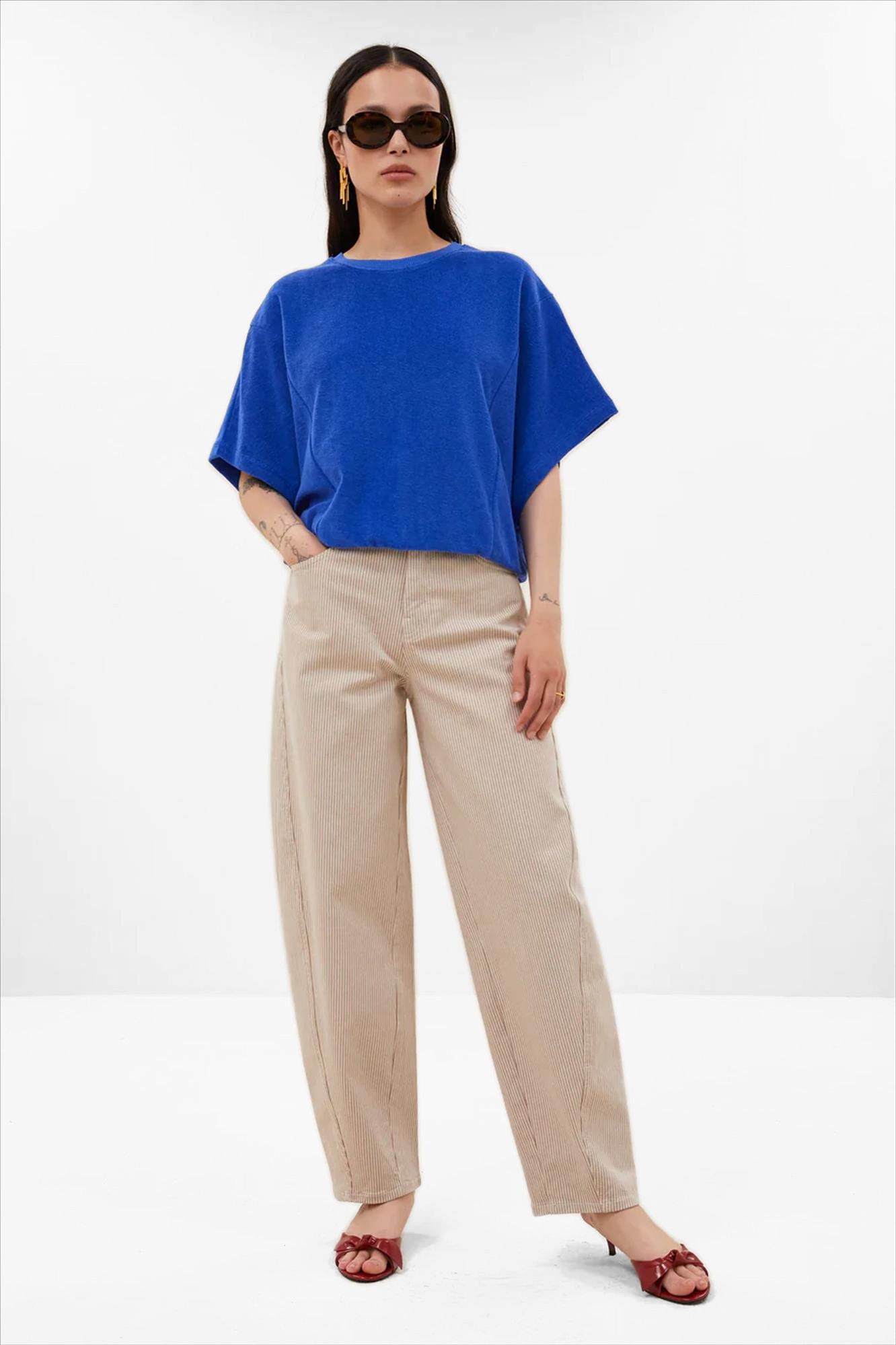 BY BAR - Blauwe Nuki Slub top