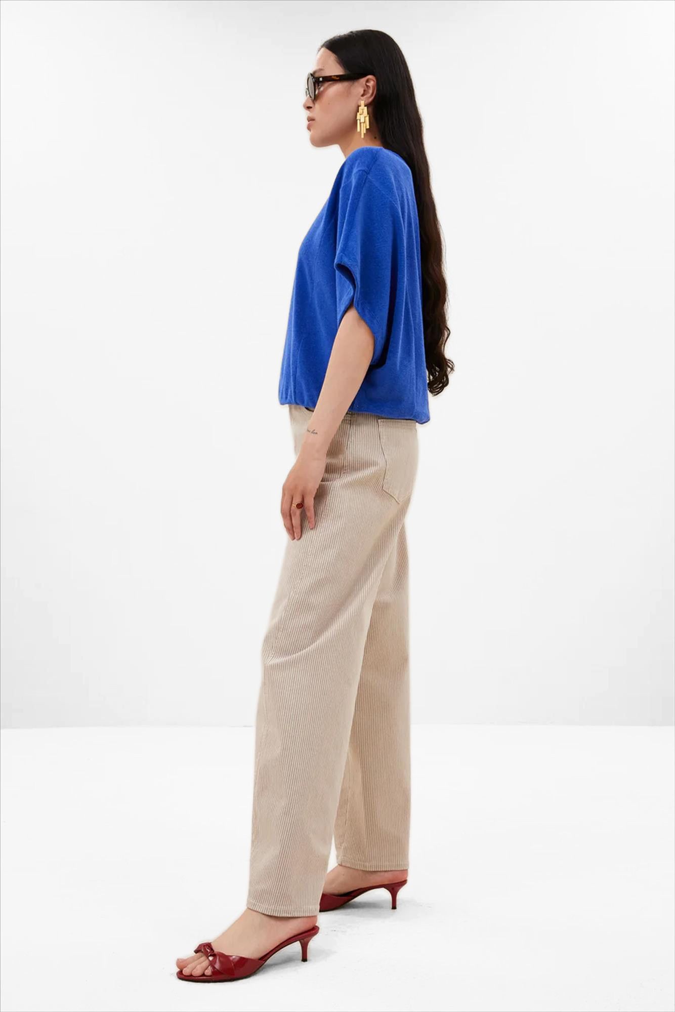 BY BAR - Blauwe Nuki Slub top
