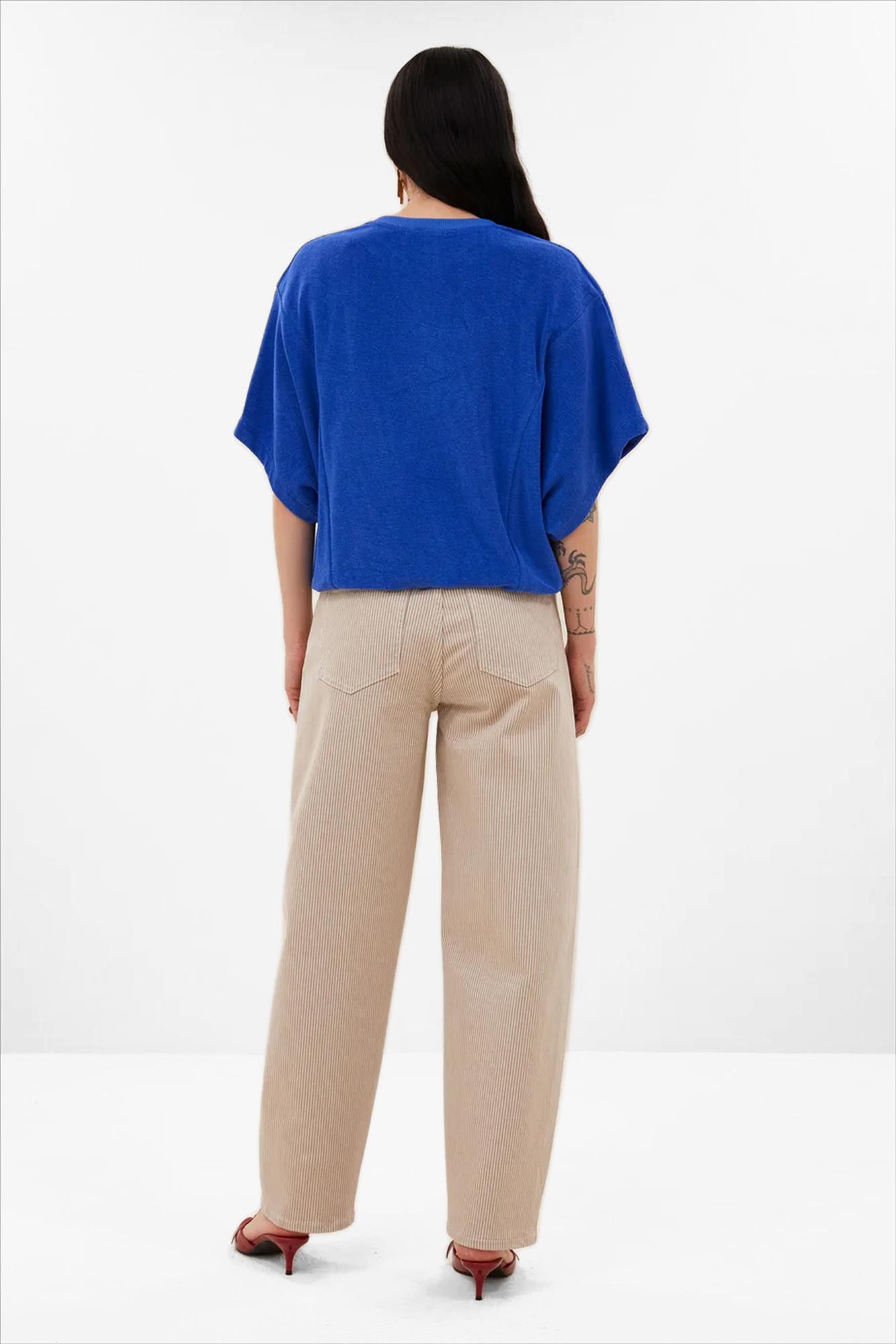 BY BAR - Blauwe Nuki Slub top