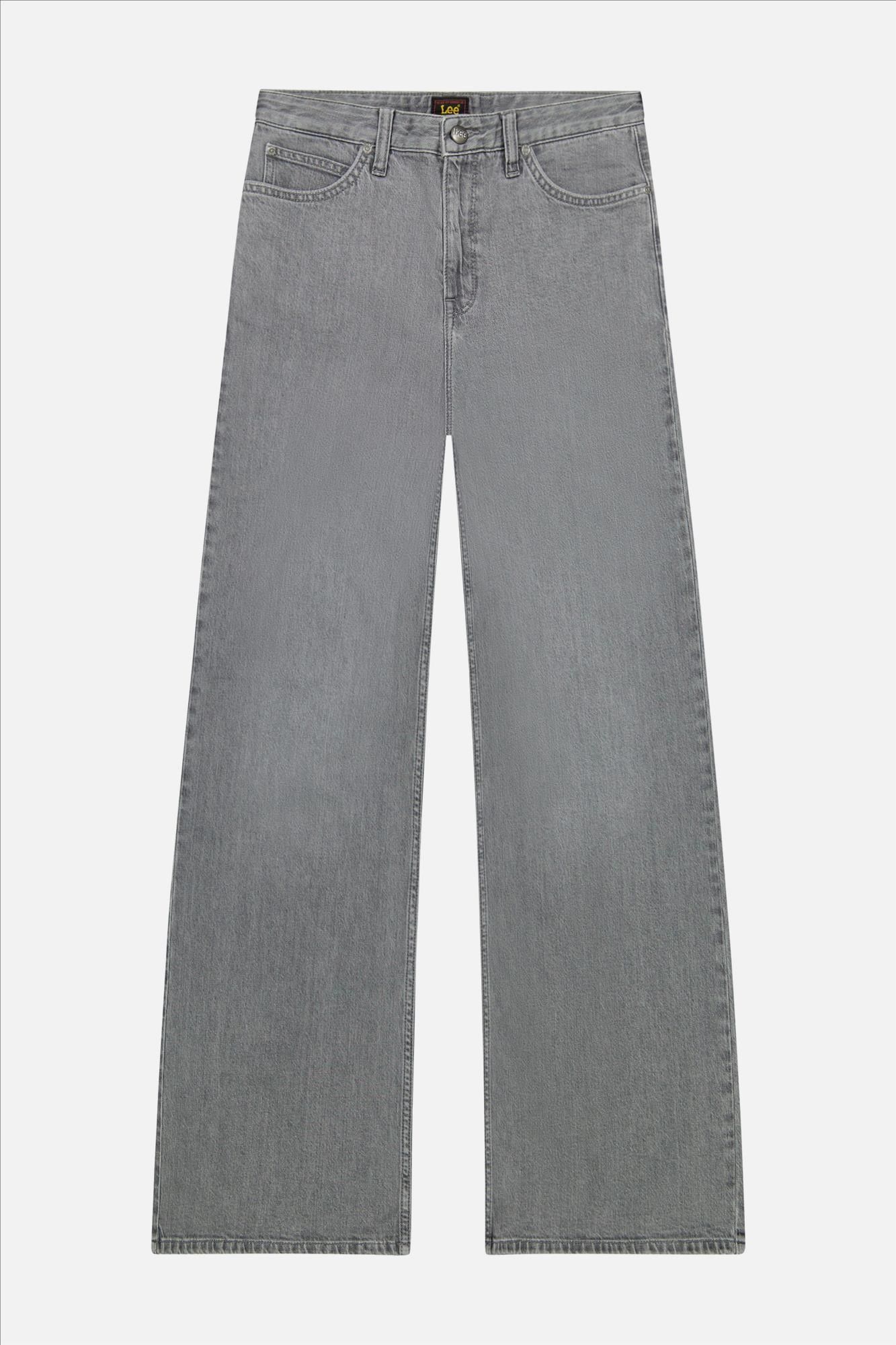 Lee - Grijze Stella wide jeans
