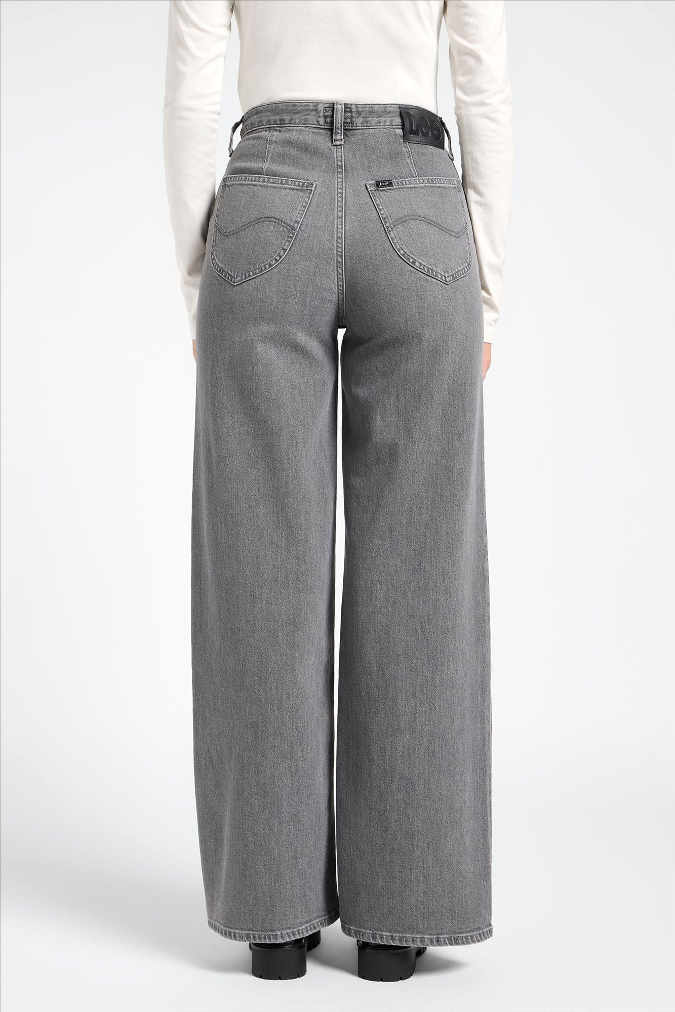 Lee - Grijze Stella wide jeans