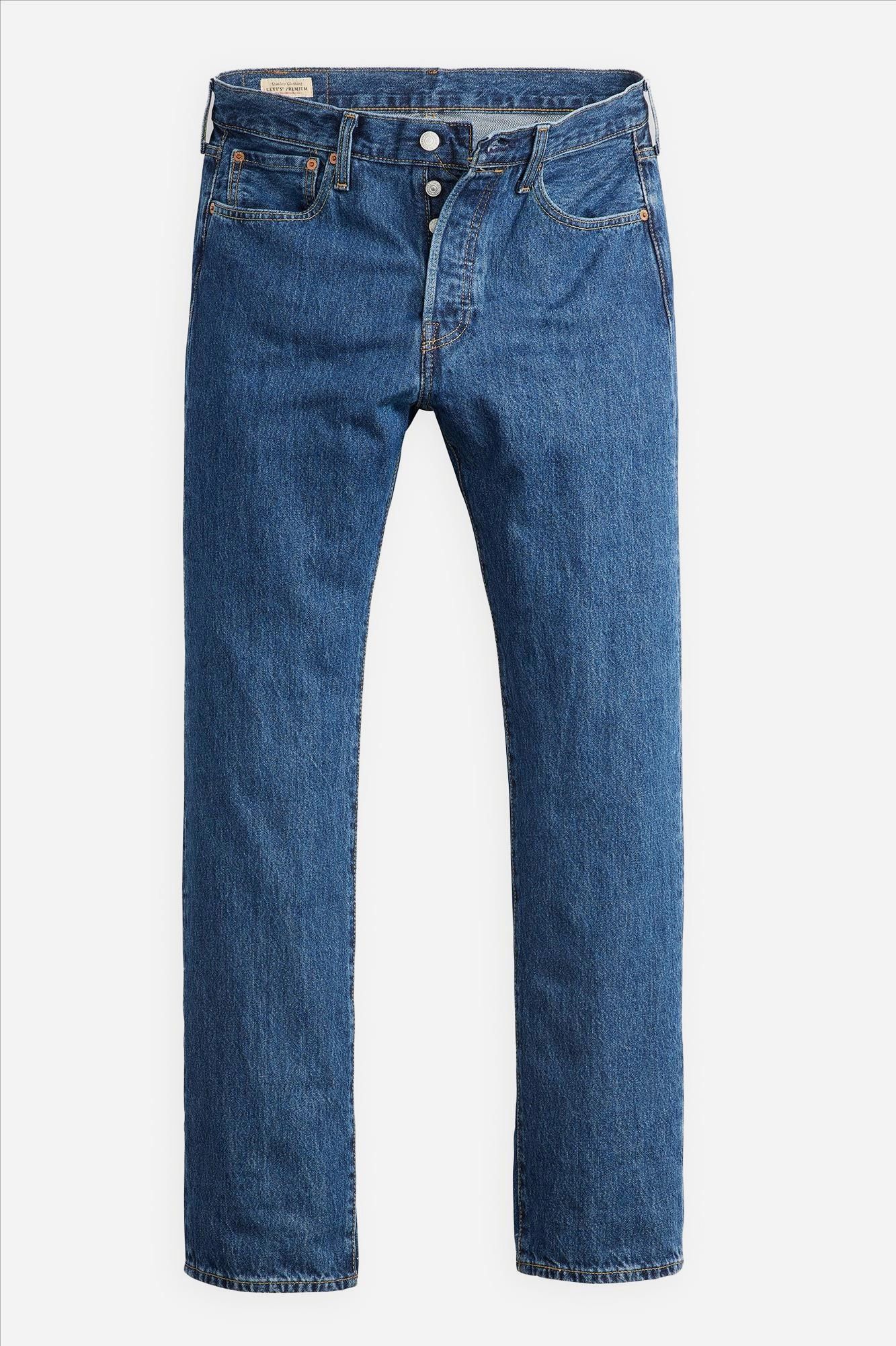 Levi's - Blauwe 501 straight jeans