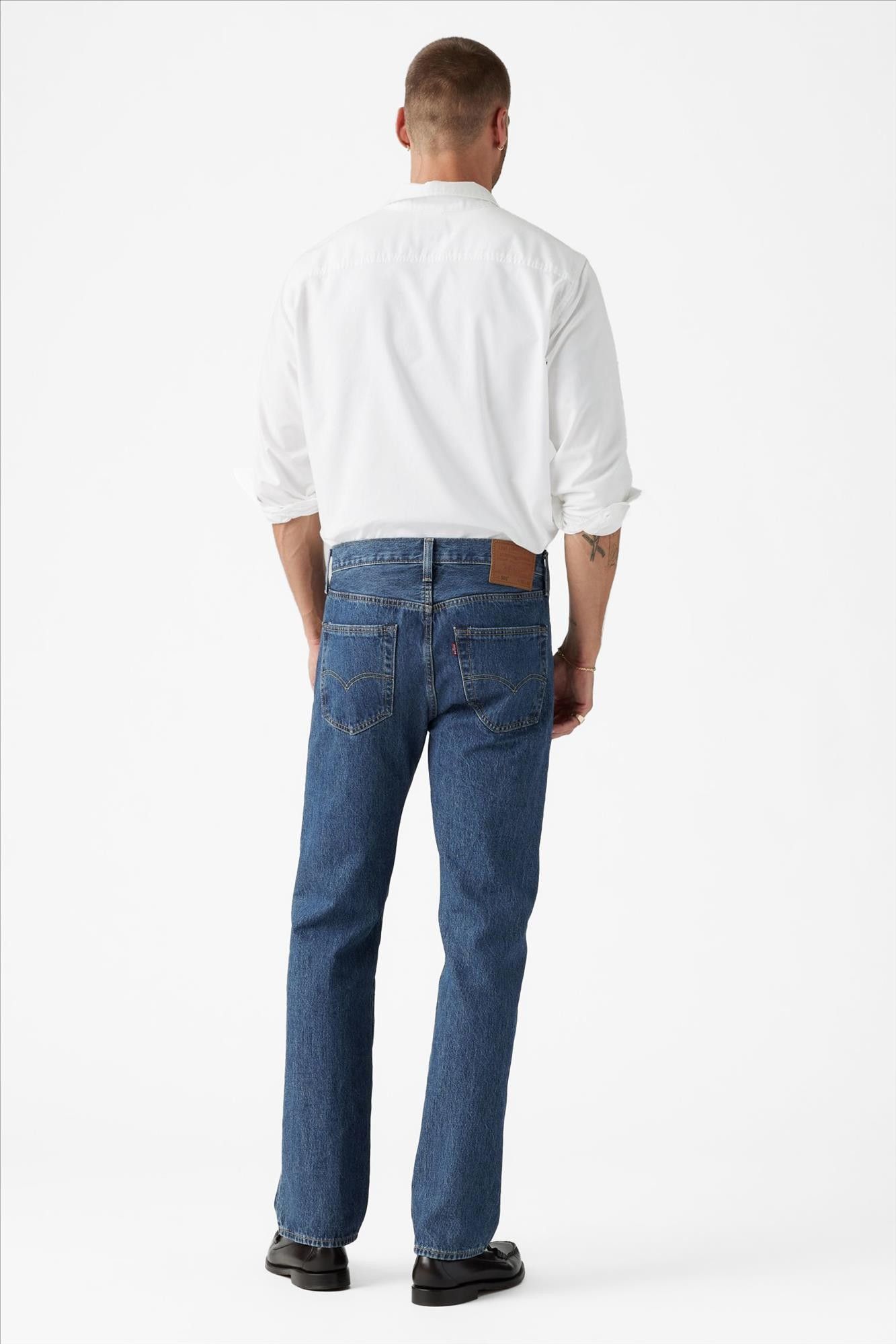 Levi's - Blauwe 501 straight jeans