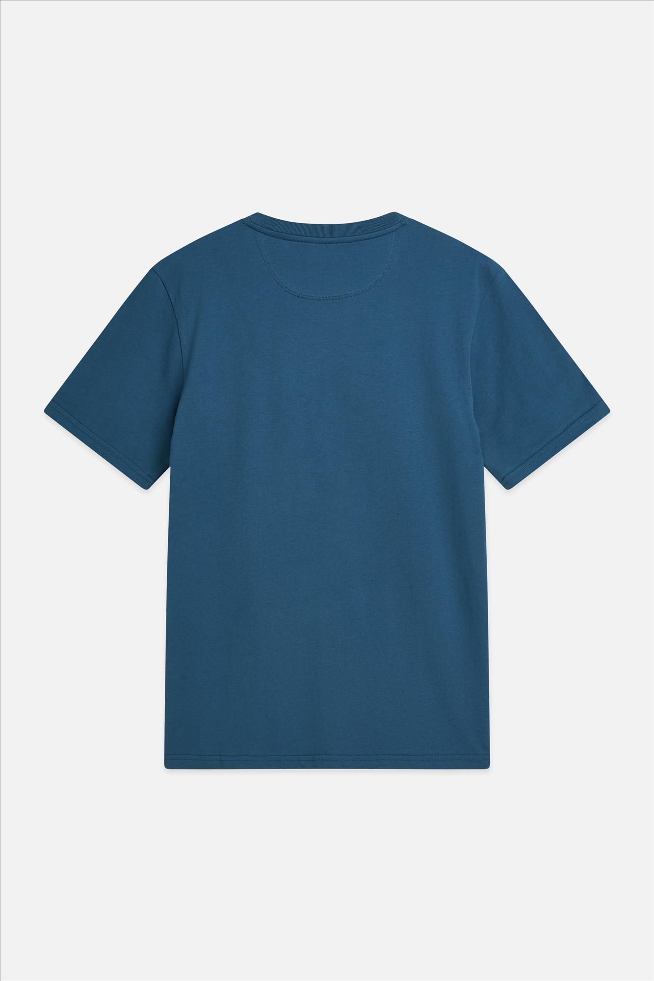 Scotch & Soda - Blauwe Seasonal Essentials Logo T-shirt