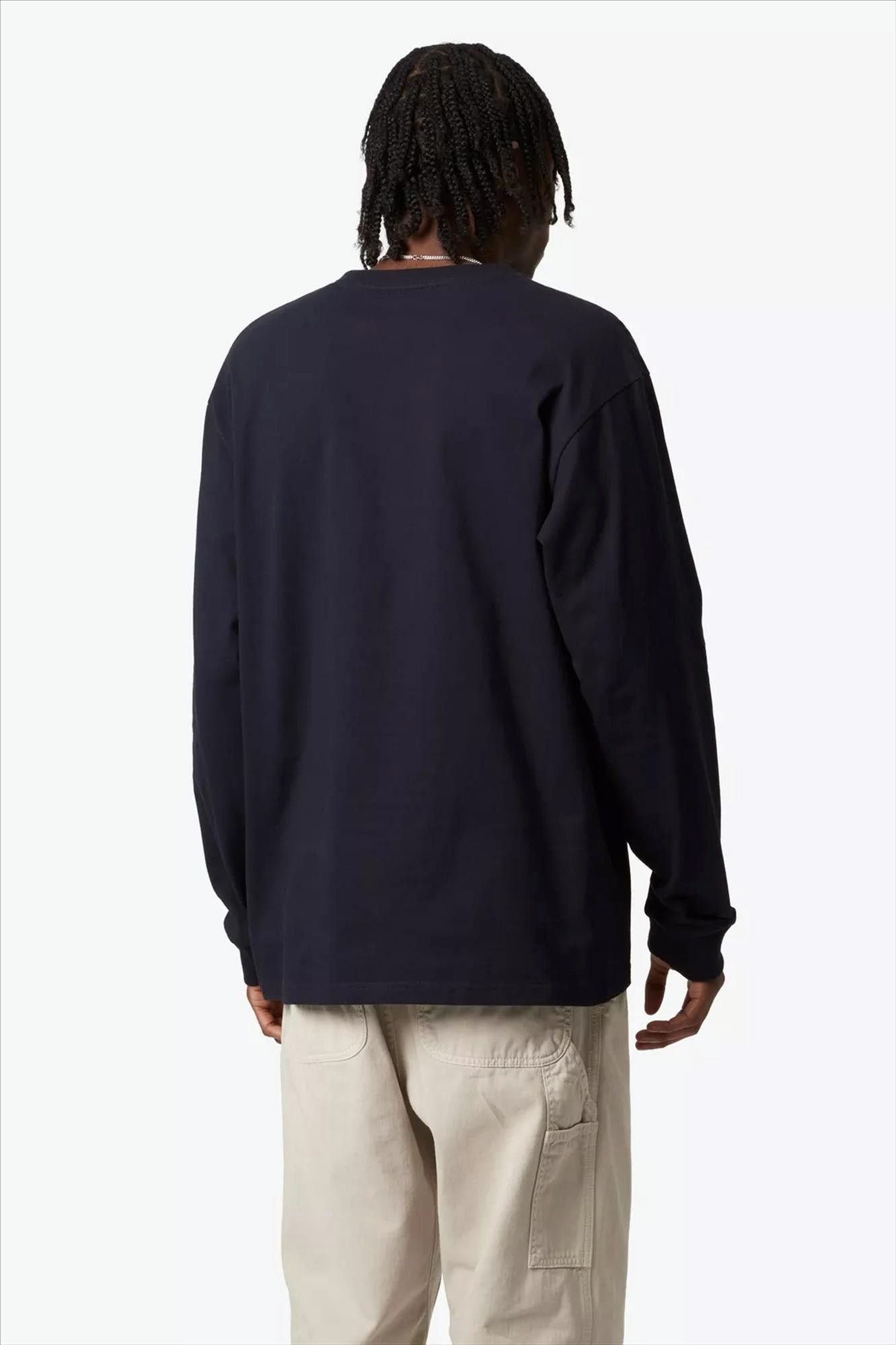 Carhartt WIP - Donkerblauwe Chase longsleeve