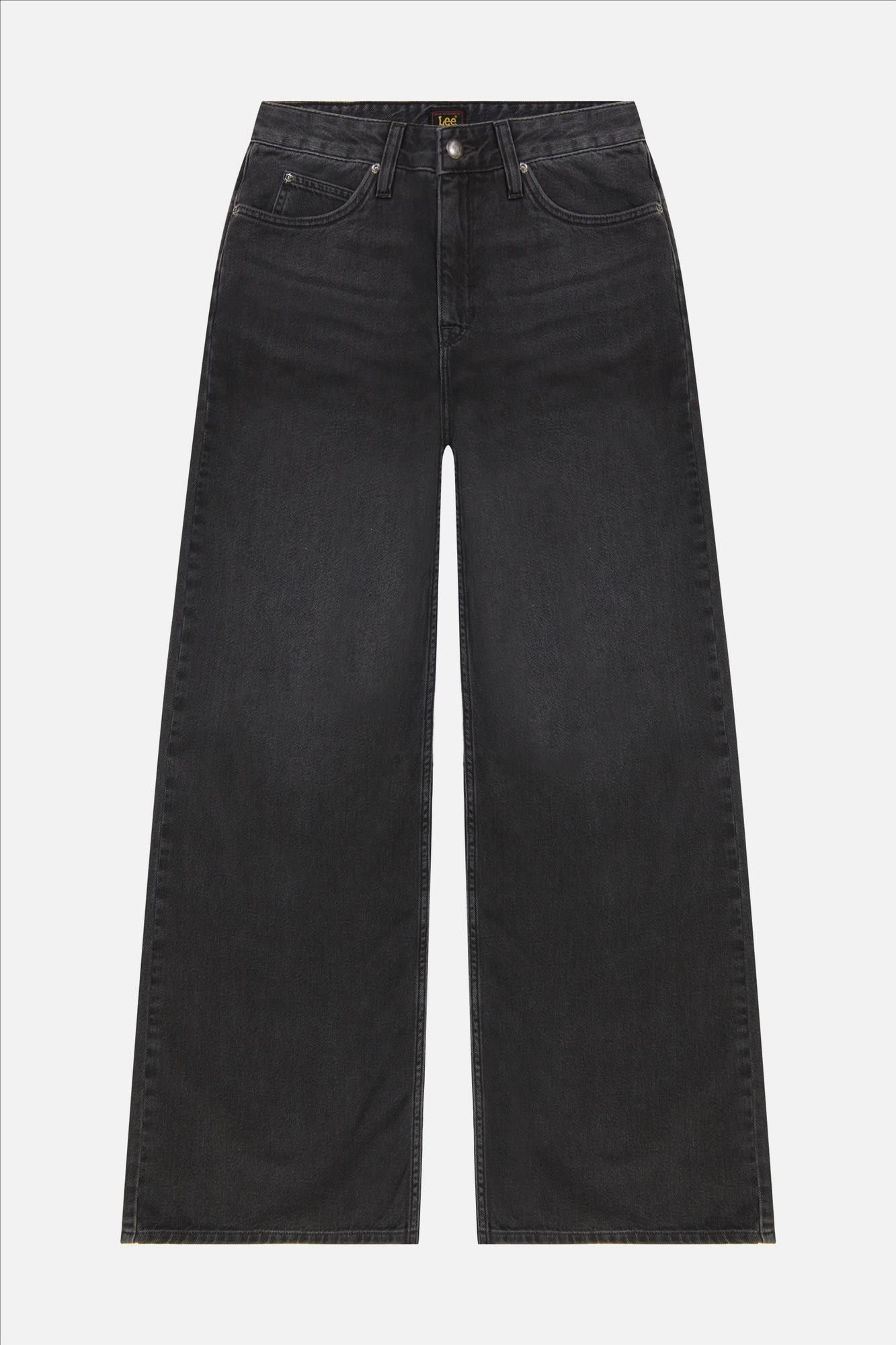 Lee - Zwarte Stella wide jeans