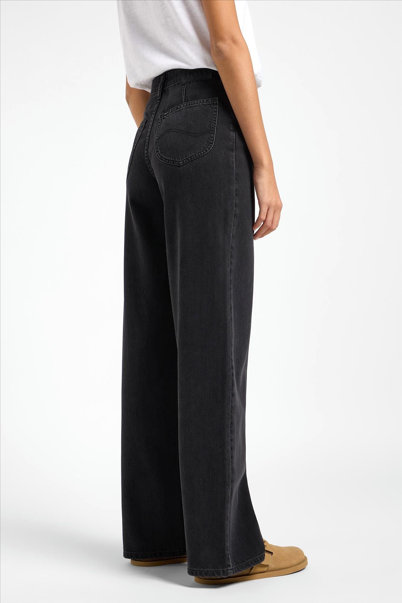 Lee - Zwarte Stella wide jeans