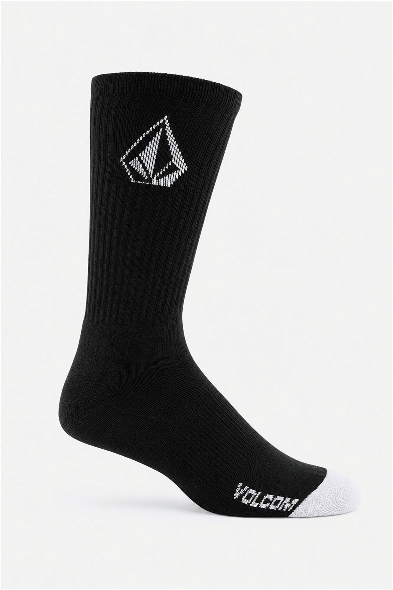 Volcom - Zwarte Full Stone Crew 3-pack sportsokken, maat: 42-47