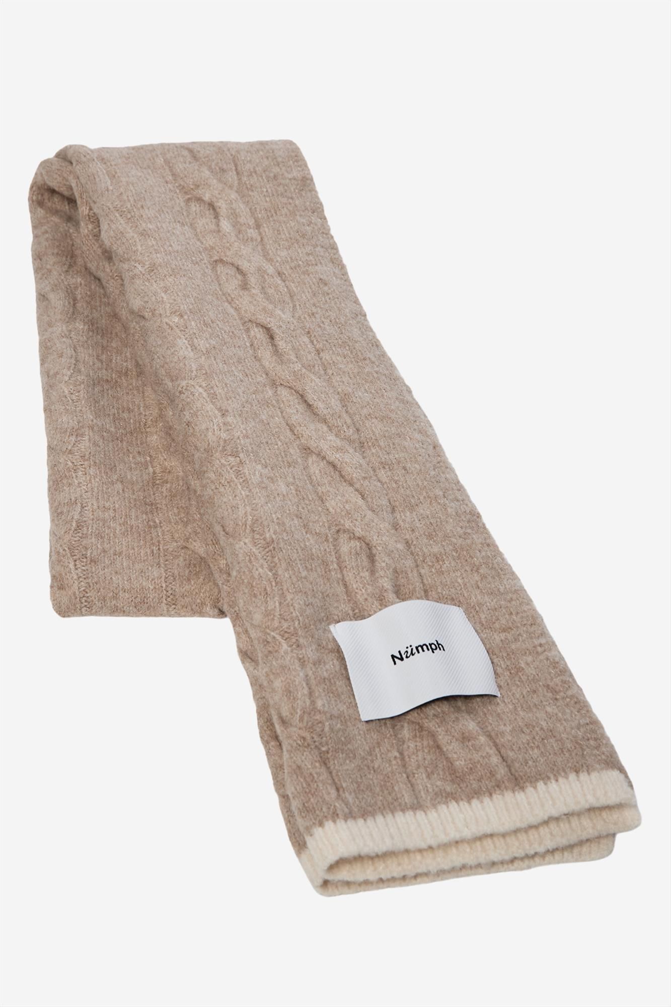 Nümph - Grijsbeige Nuleika sjaal