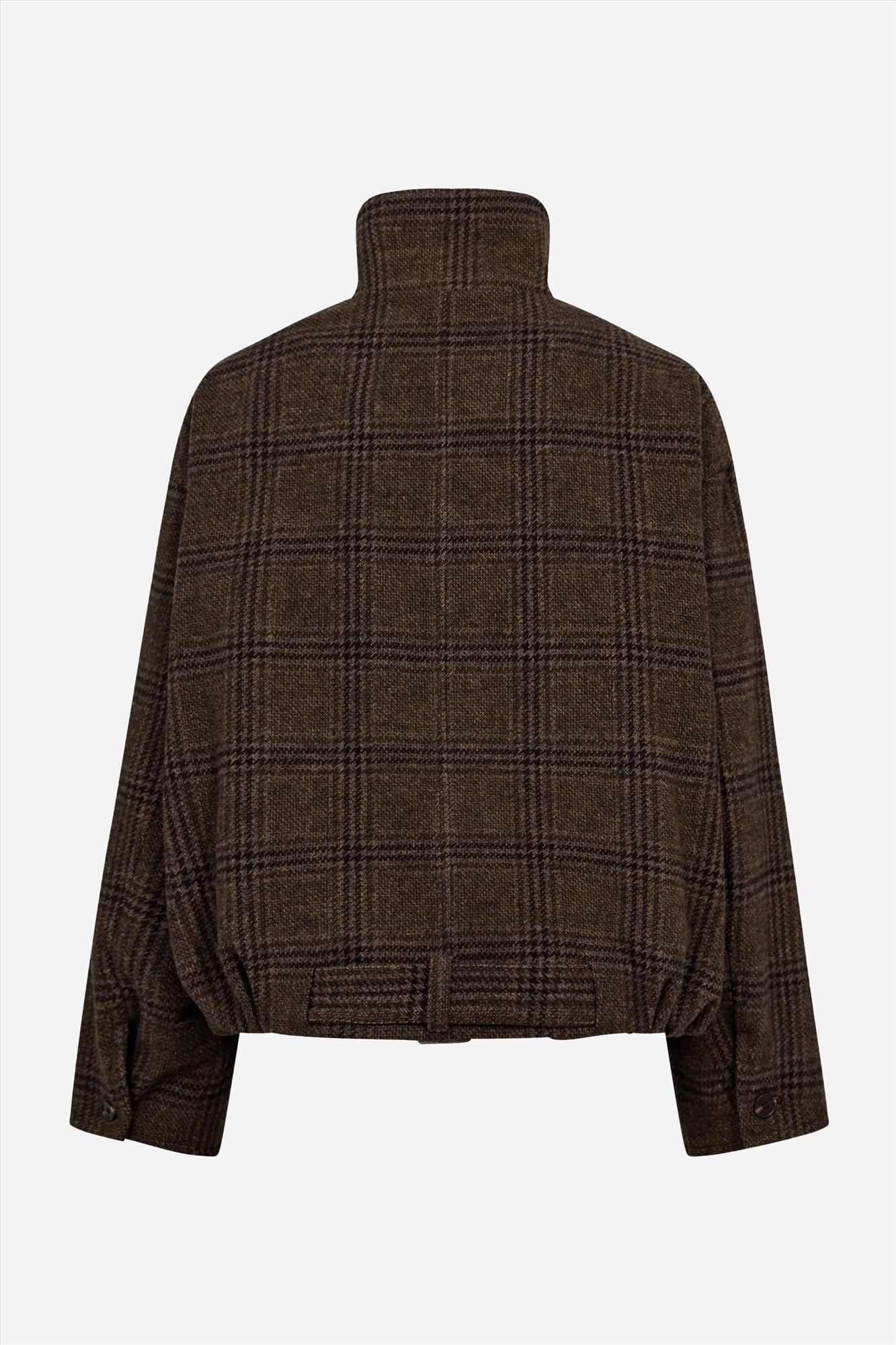 CO'COUTURE - Bruin Gertuite Balloon jacket