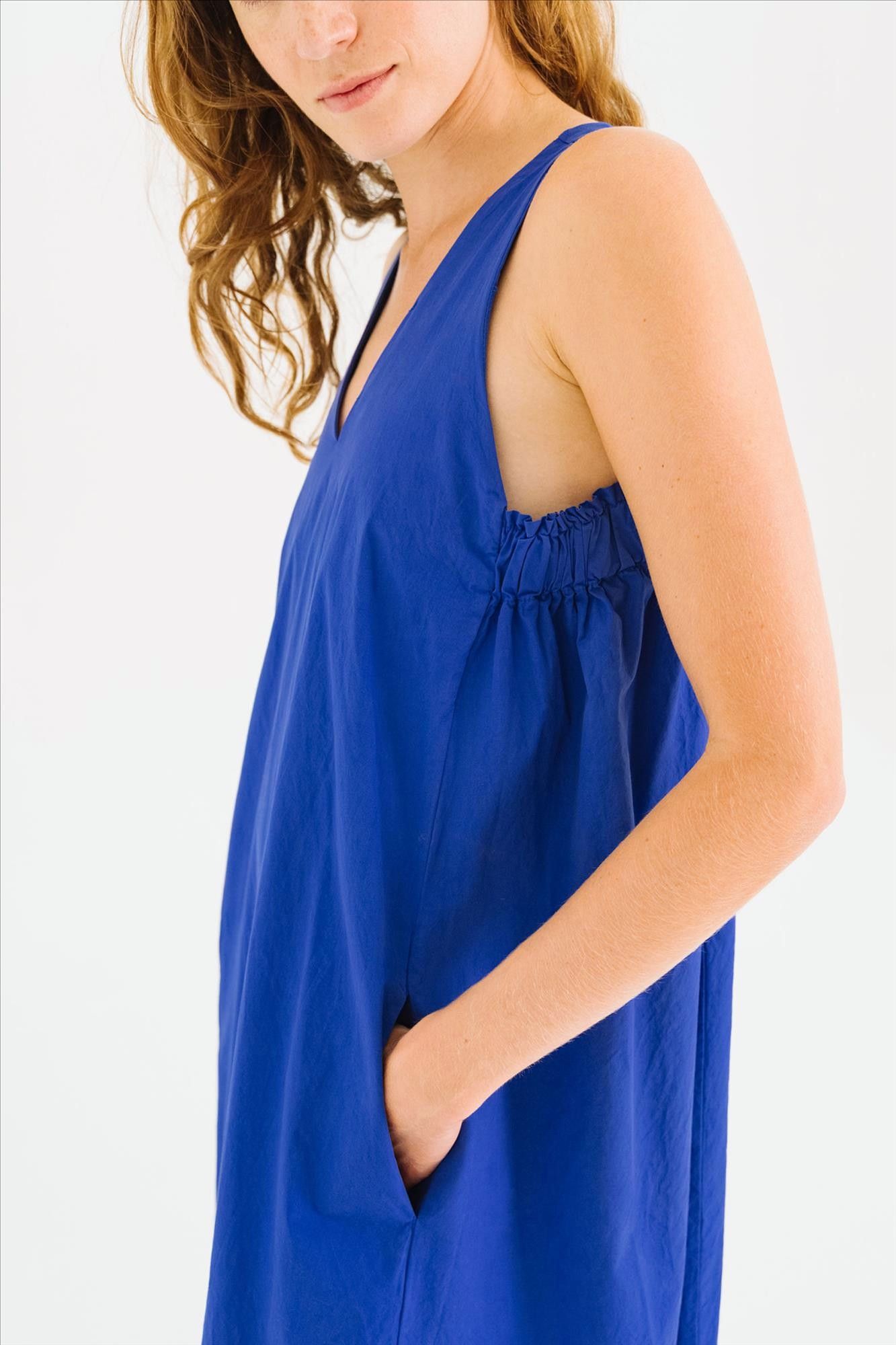 TINSELS - Blauwe Effy Paper jurk