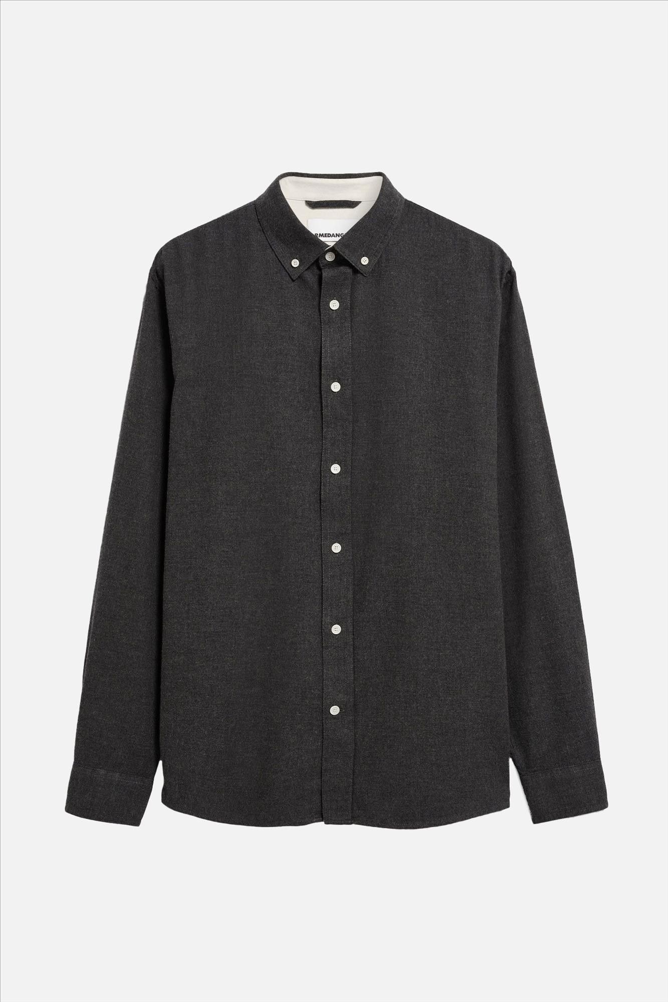 Armed Angels - Donkergrijs Araamo Flannel hemd