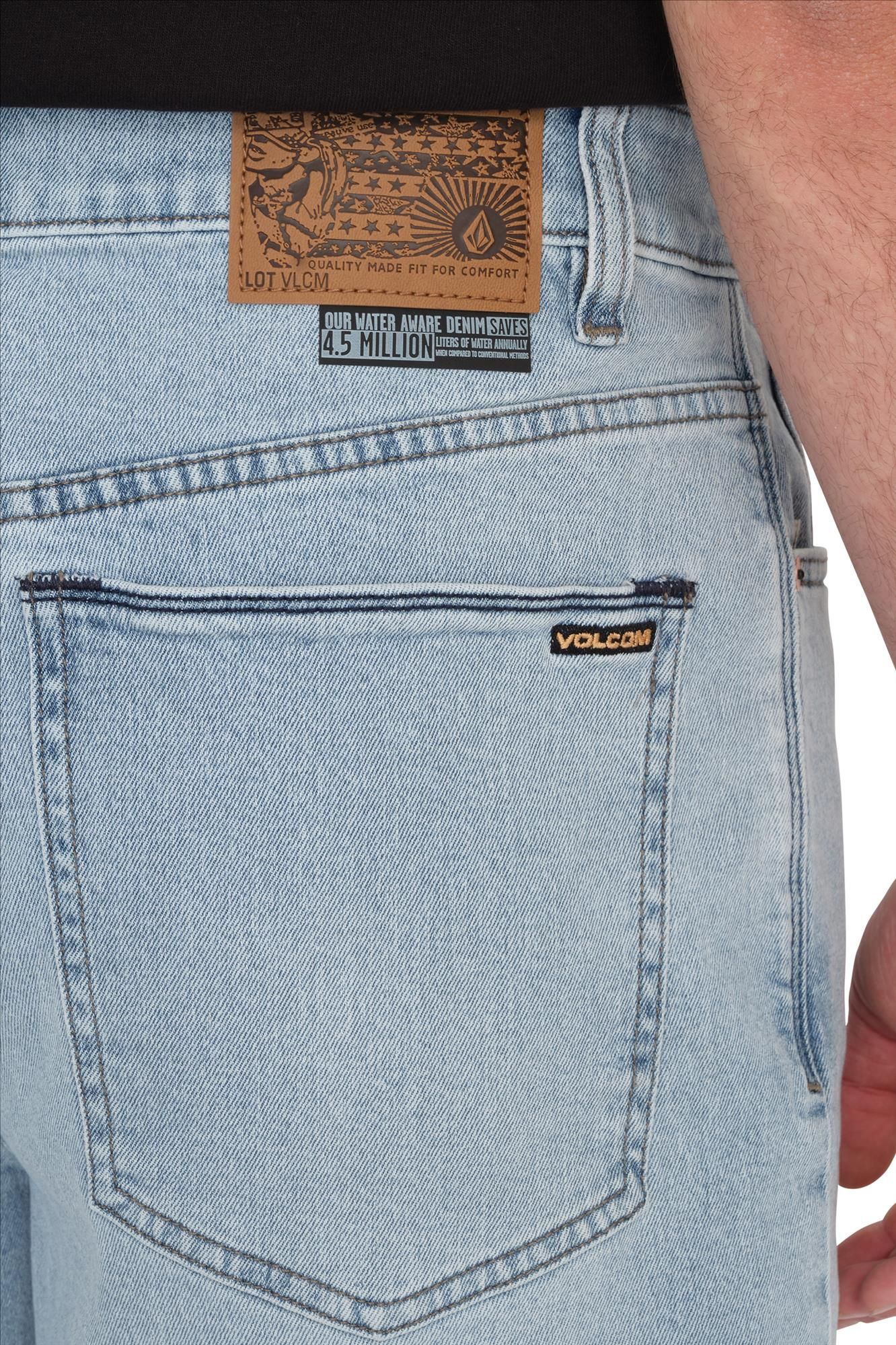 Volcom - Lichtblauwe Billow Denim short
