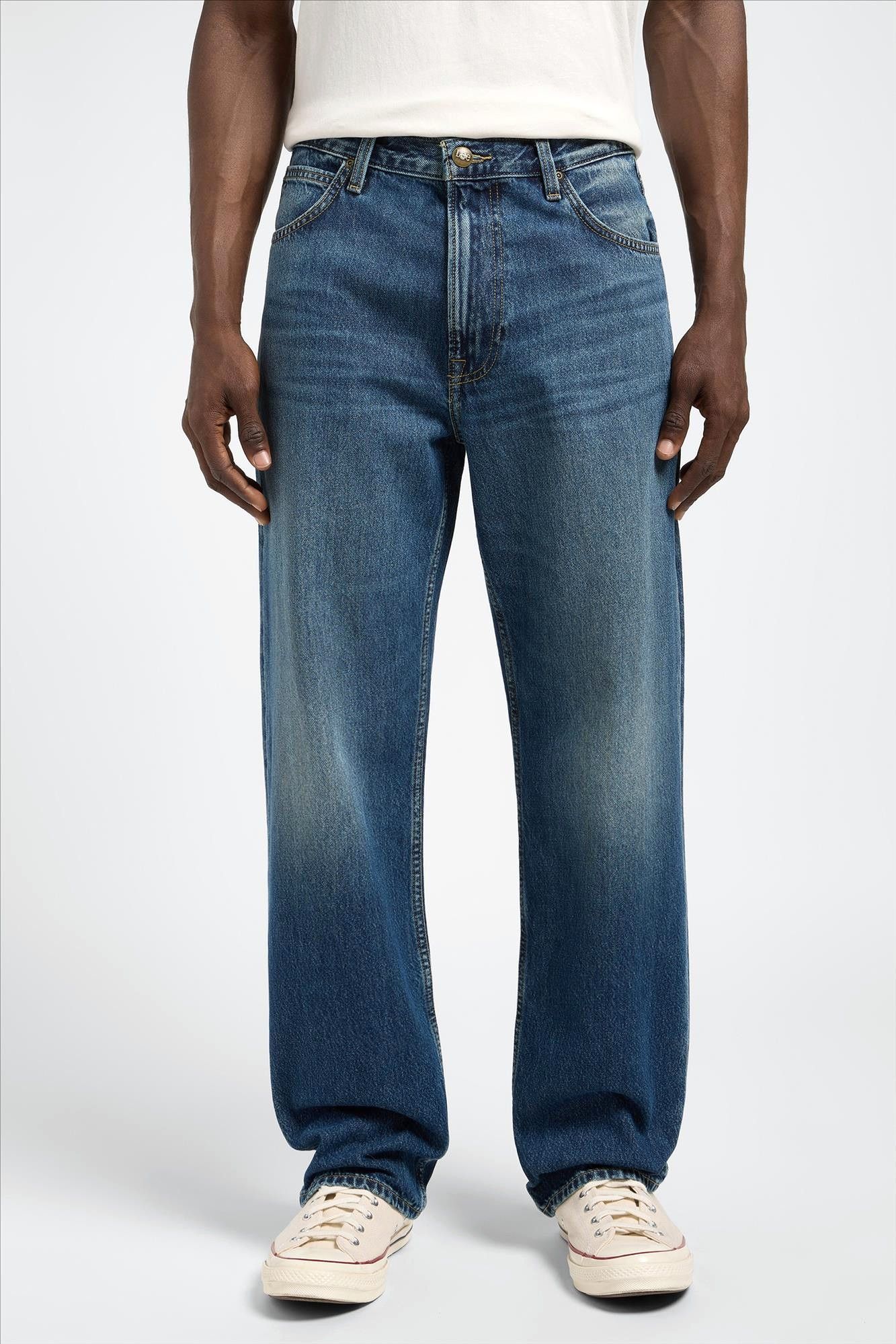 Lee - Middenblauwe Asher loose straight jeans