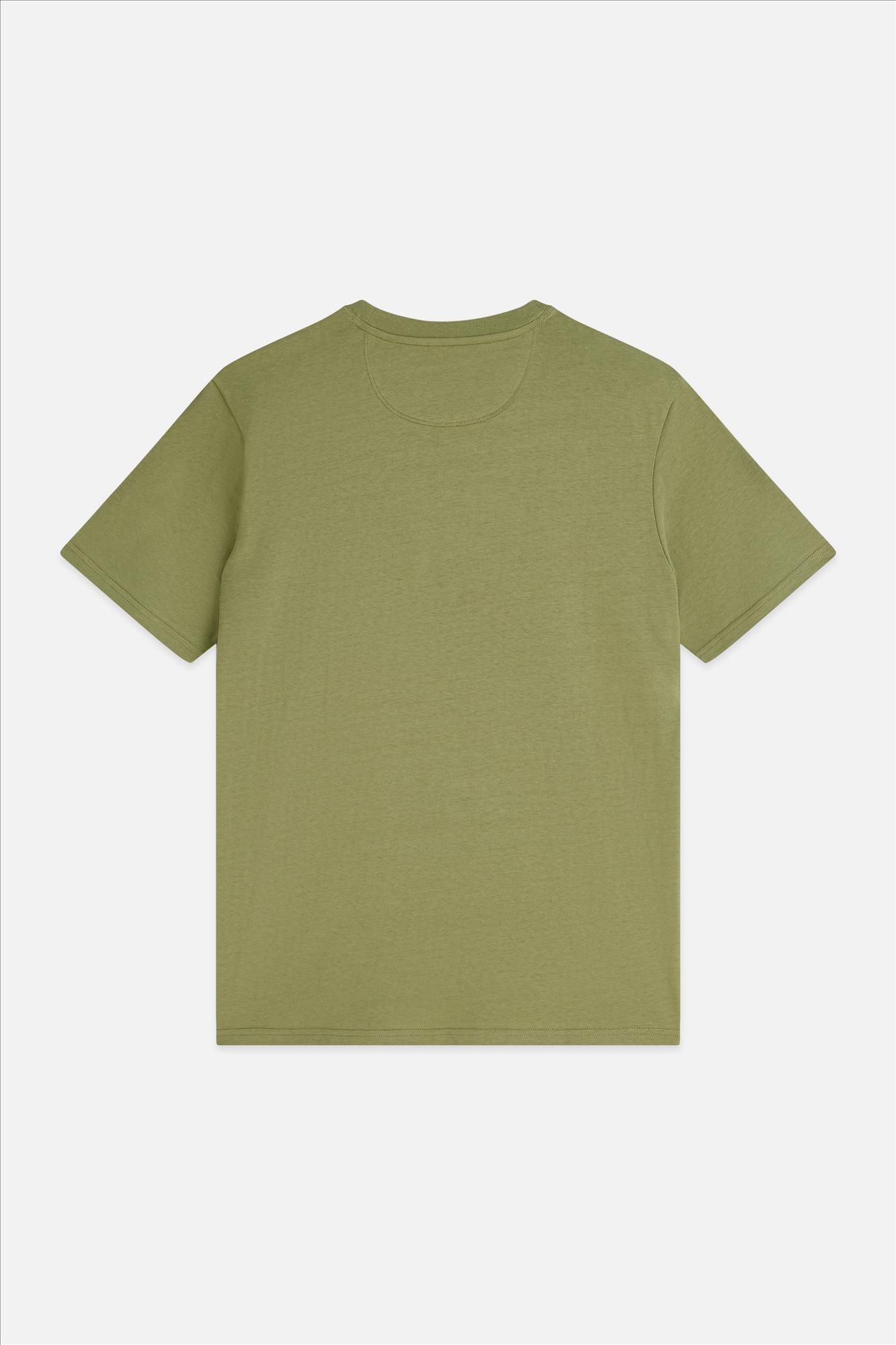 Scotch & Soda - Olijfgroene Seasonal Essentials Logo T-shirt