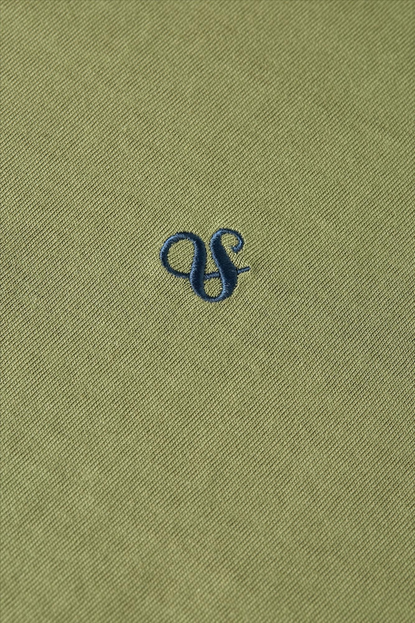 Scotch & Soda - Olijfgroene Seasonal Essentials Logo T-shirt