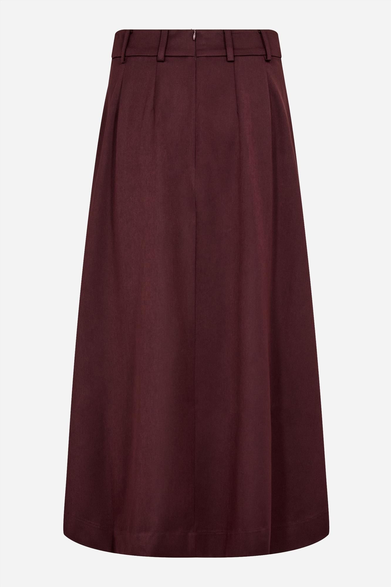CO'COUTURE - Bordeaux Terry Pleat rok