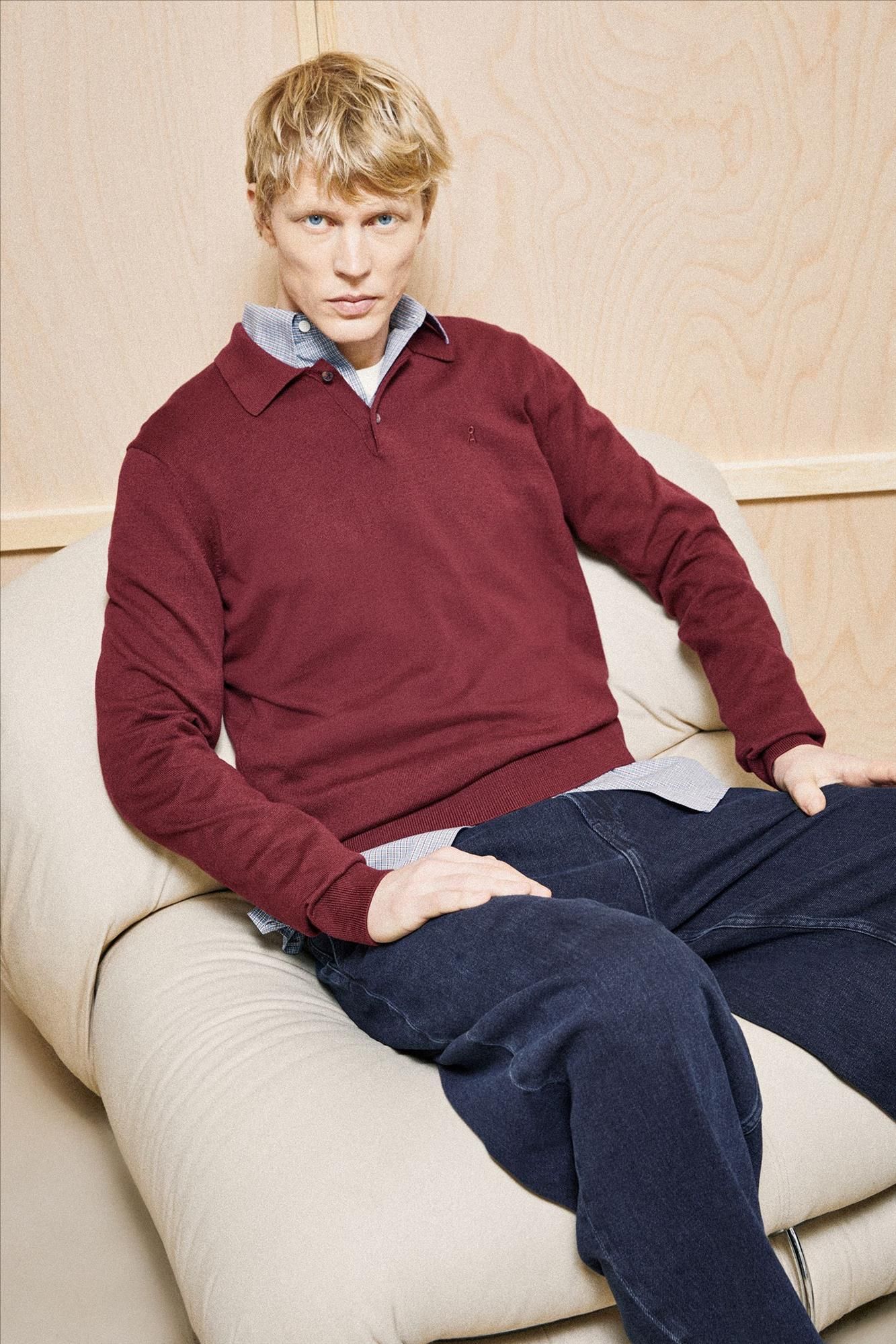 Armed Angels - Bordeaux Knit polotrui
