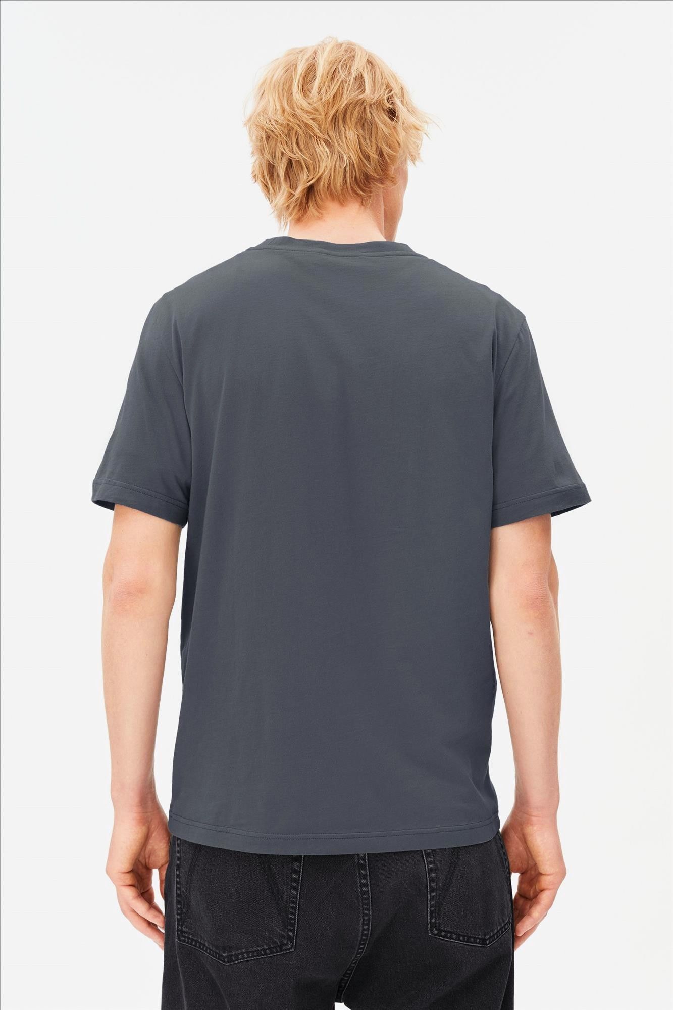 Armed Angels - Donkergrijze Jaames T-shirt