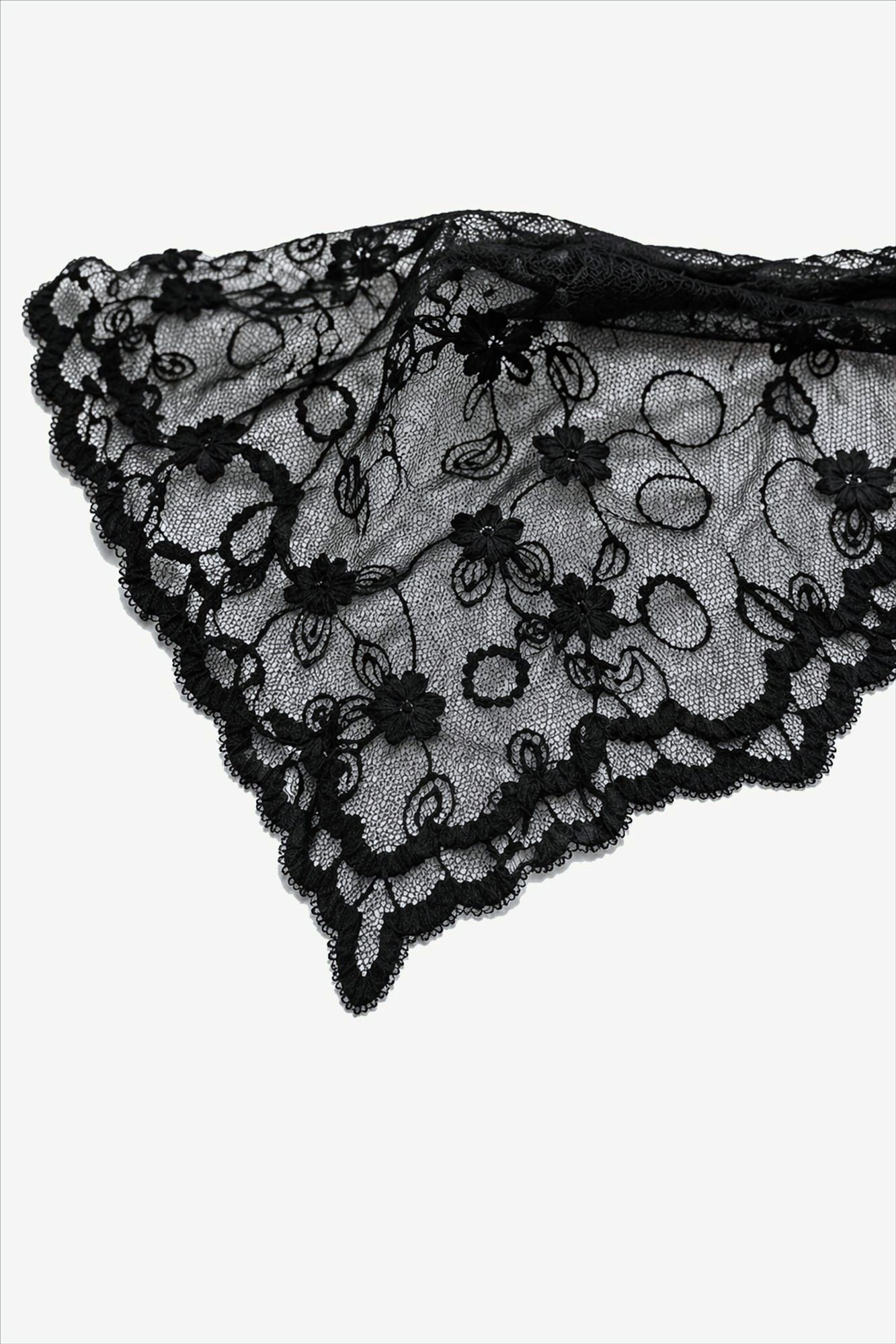 Nümph - Zwarte Lace sjaal