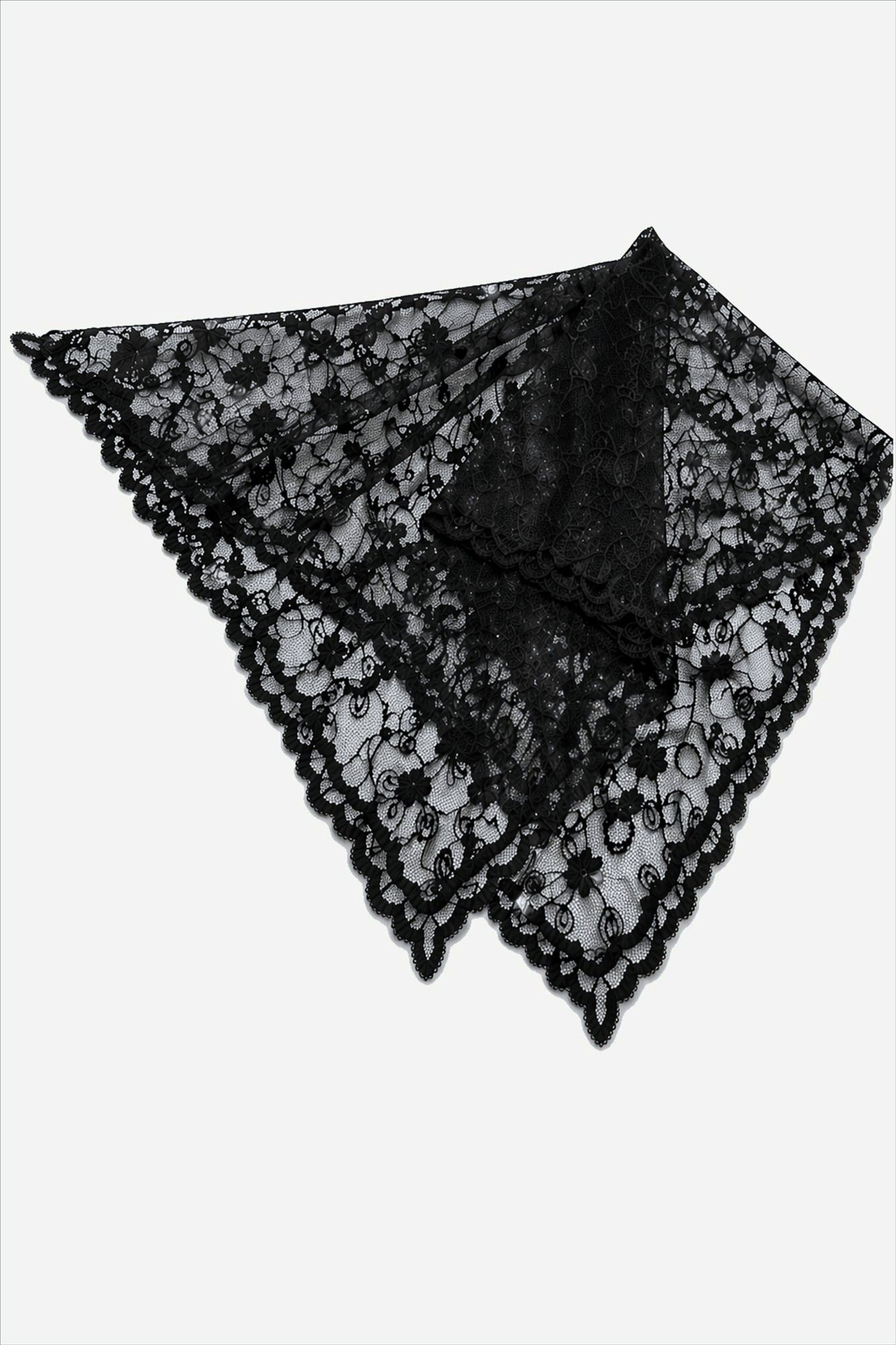 Nümph - Zwarte Lace sjaal