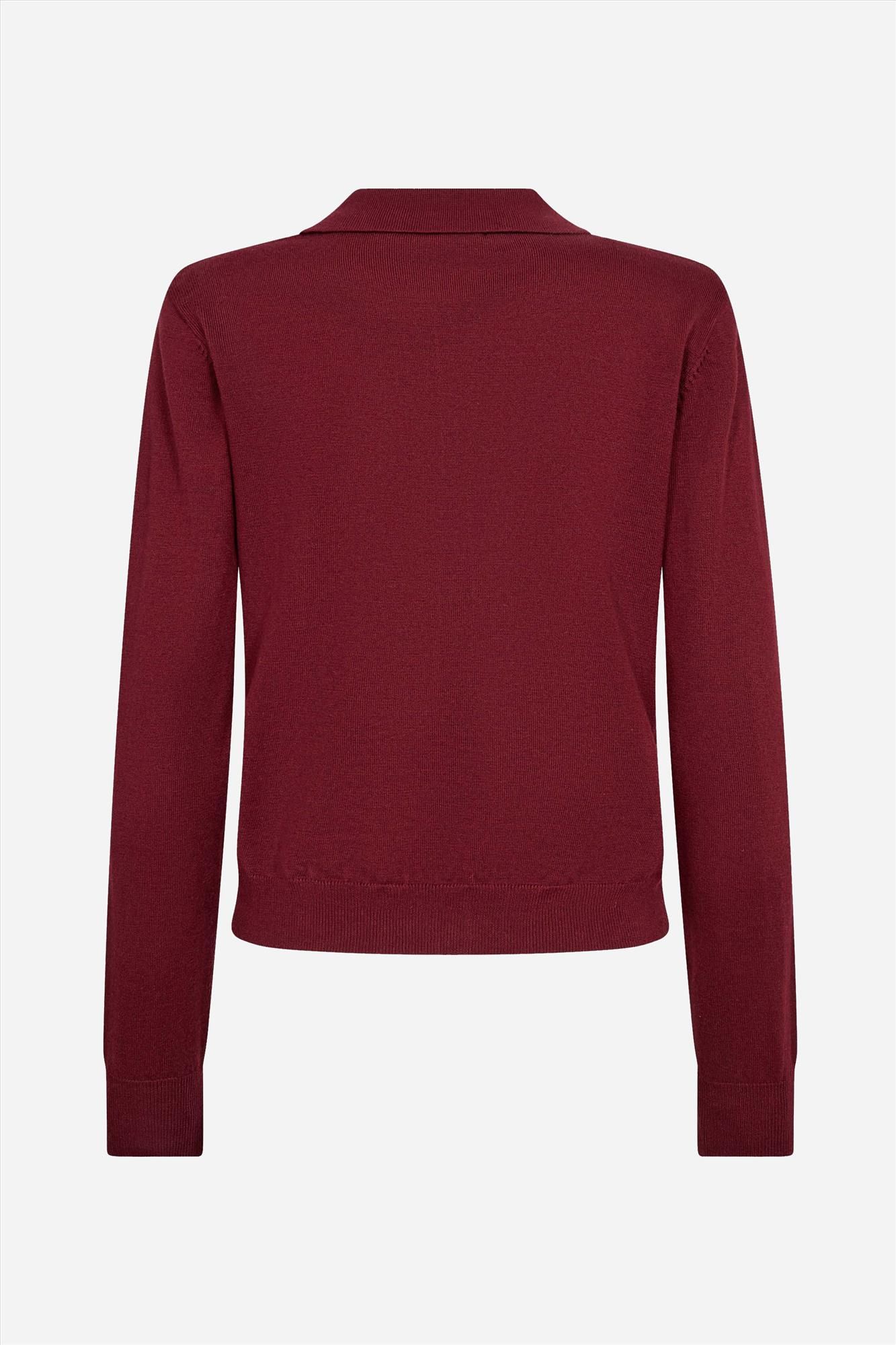 CO'COUTURE - Bordeaux Cory Padded cardigan