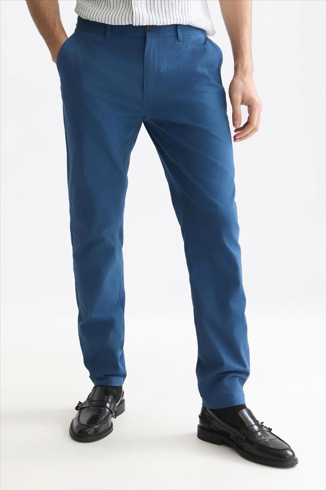 Scotch & Soda - Blauwe Stuart Slim chino