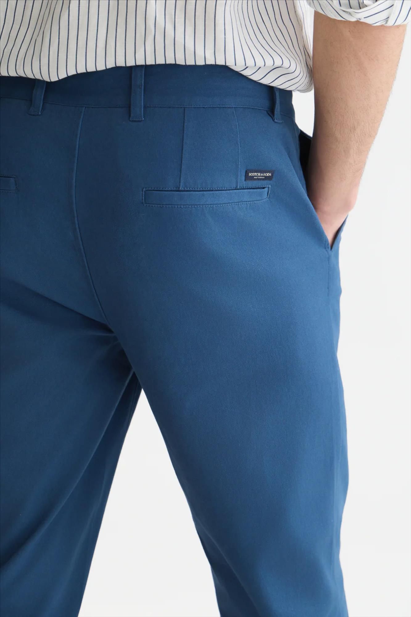 Scotch & Soda - Blauwe Stuart Slim chino