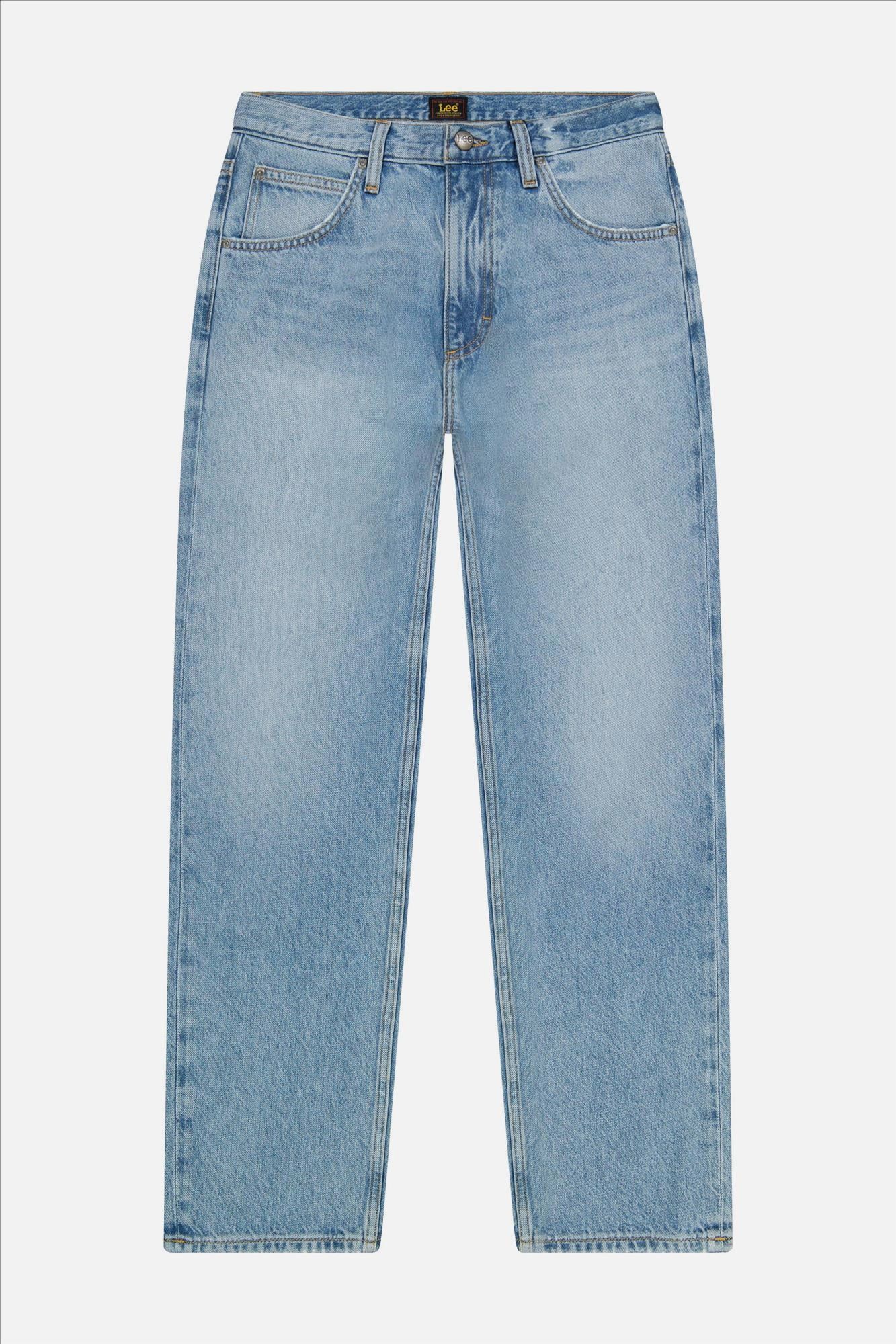 Lee - Lichtblauwe Haden relaxed straight jeans