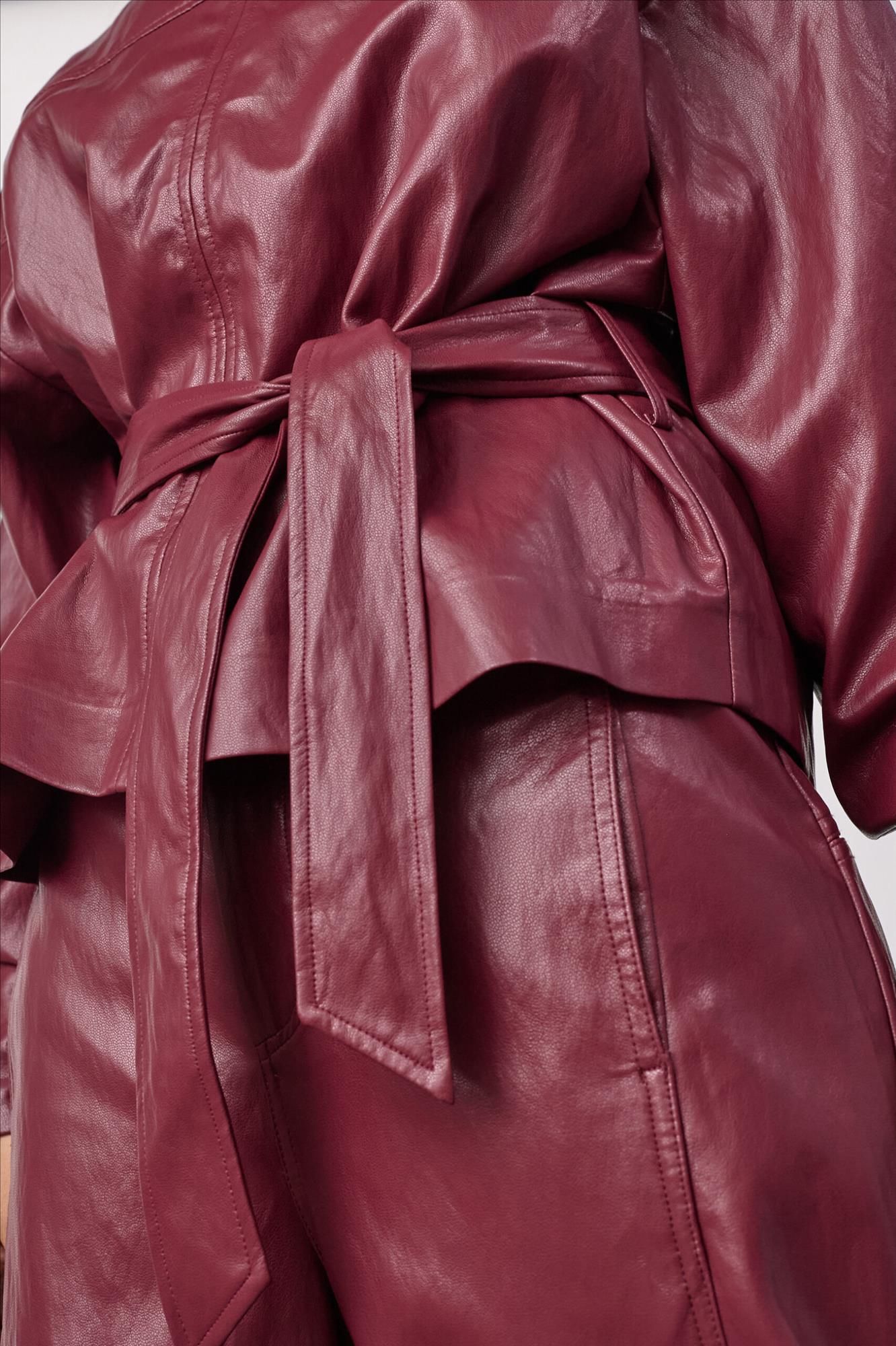 CO'COUTURE - Bordeaux Gitt Funnel Neck blouse