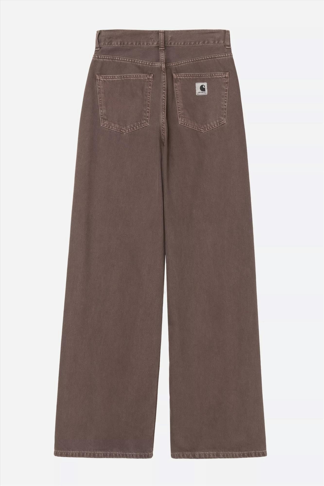 Carhartt WIP - Donkerbruine Jane loose jeans