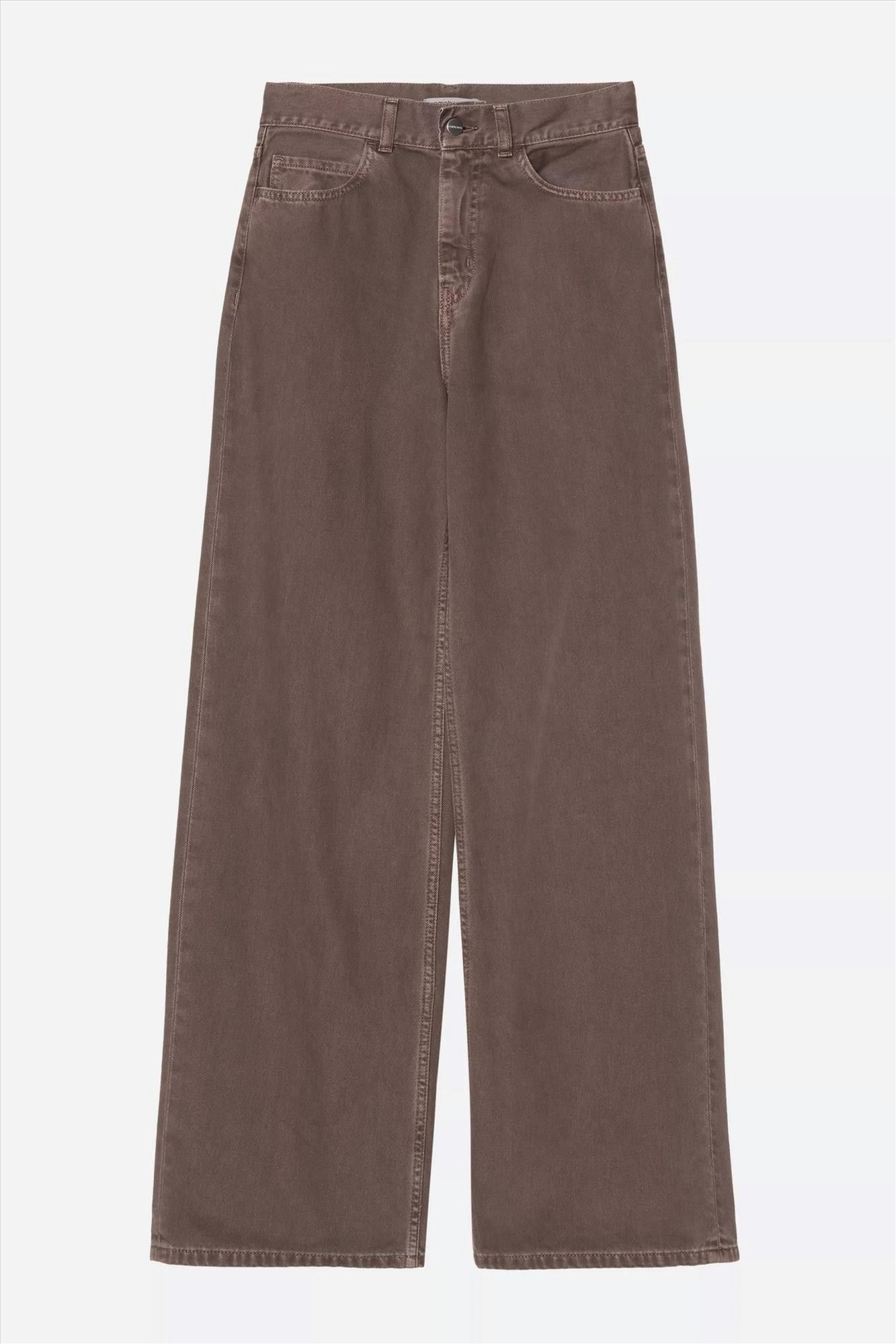 Carhartt WIP - Donkerbruine Jane loose jeans