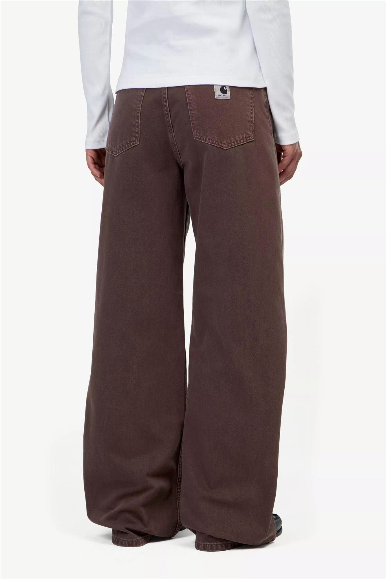 Carhartt WIP - Donkerbruine Jane loose jeans