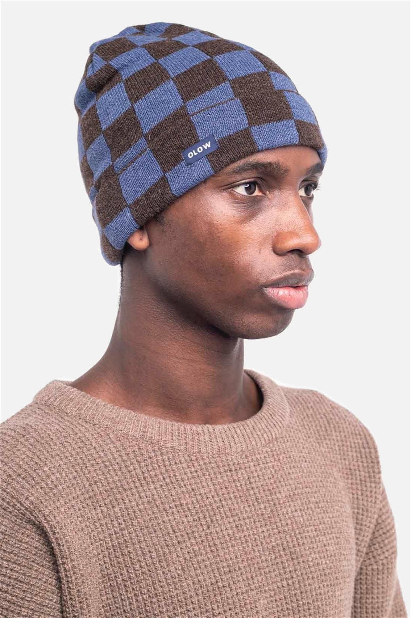 OLOW - Blauw-Bruine Odysse muts