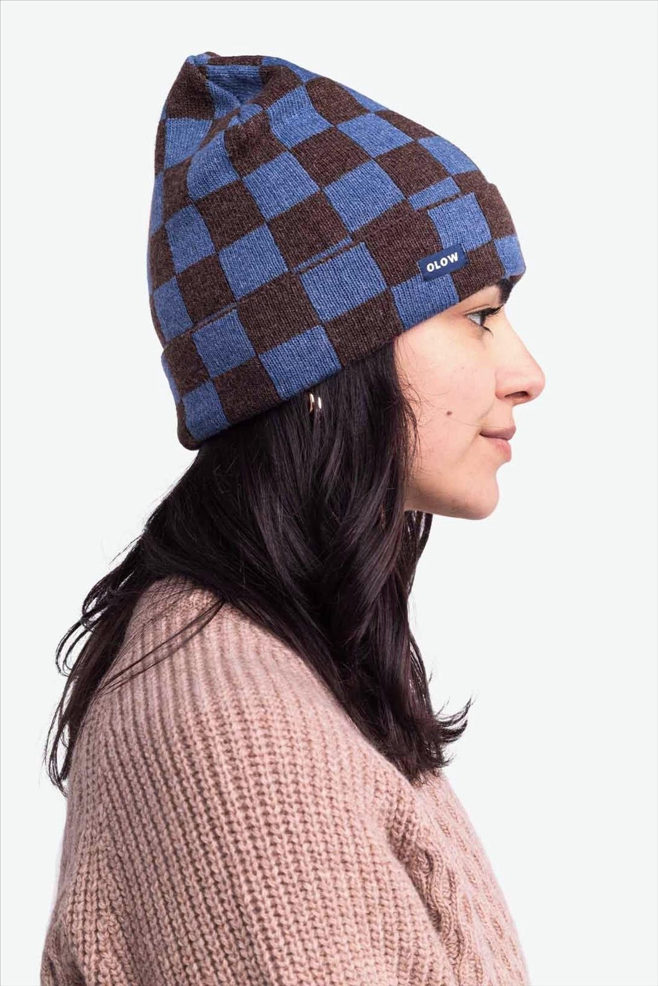 OLOW - Blauw-Bruine Odysse muts