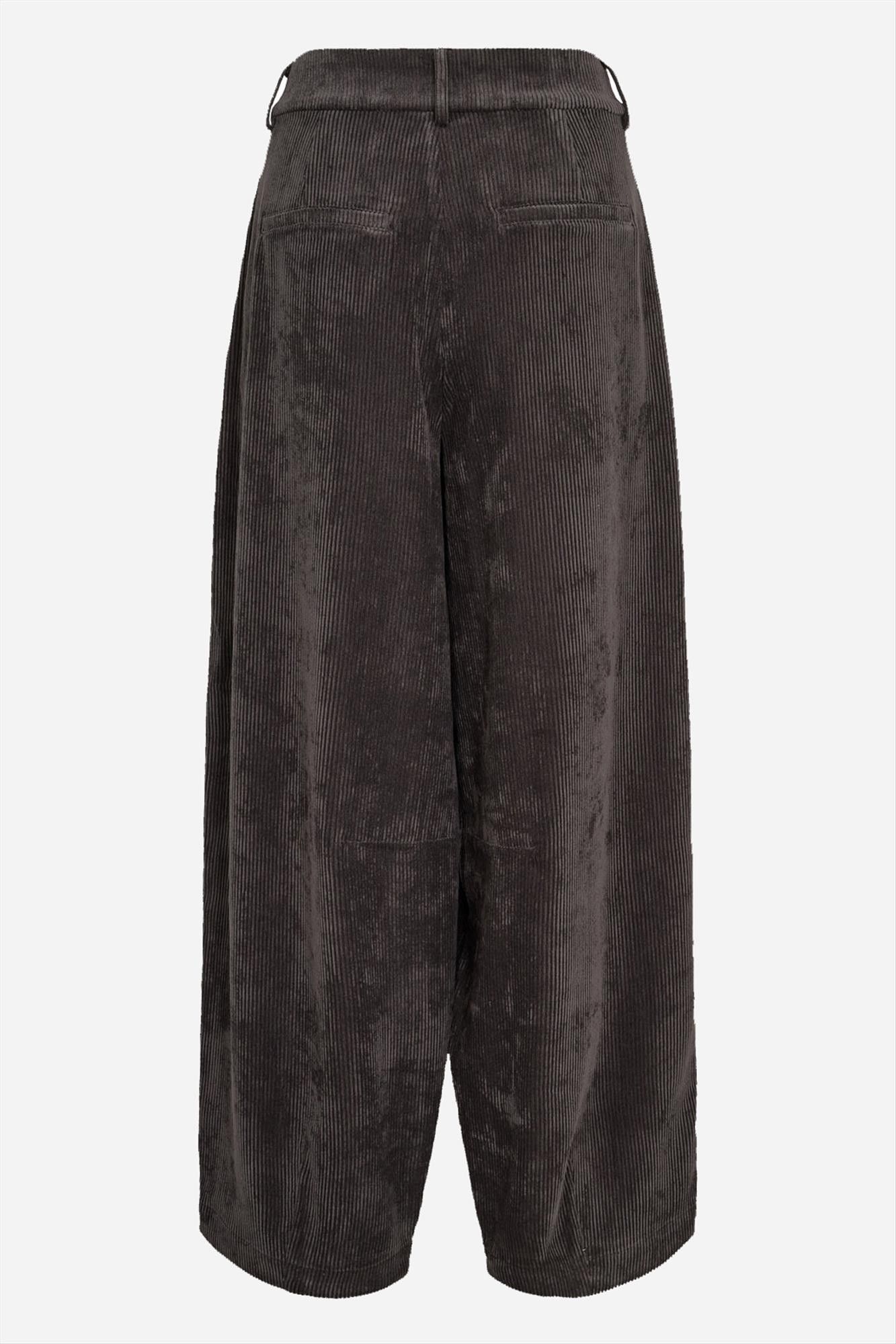 Nümph - Donkergrijze Celise barrel broek