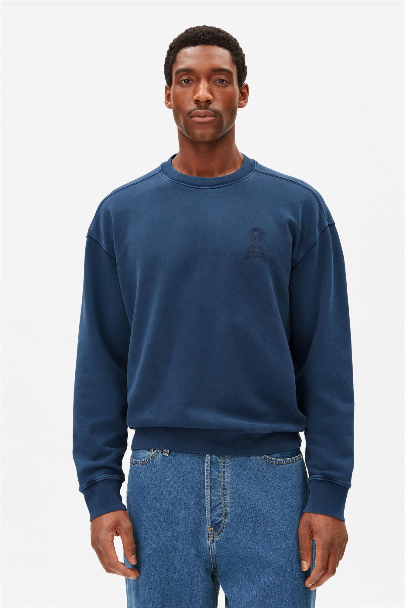 Armed Angels - Blauwe Iconic Å sweater